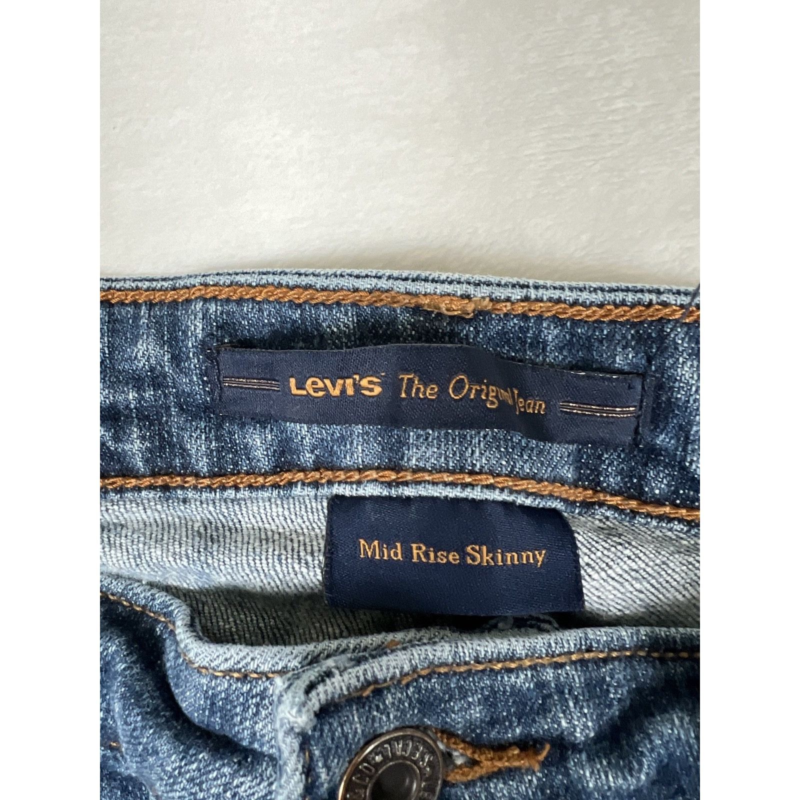 Levi's Levi's Jeans Women's 10S Blue Mid Rise Skinny 30x28 Stretch Size 30" / US 8 / IT 44 - 4 Thumbnail