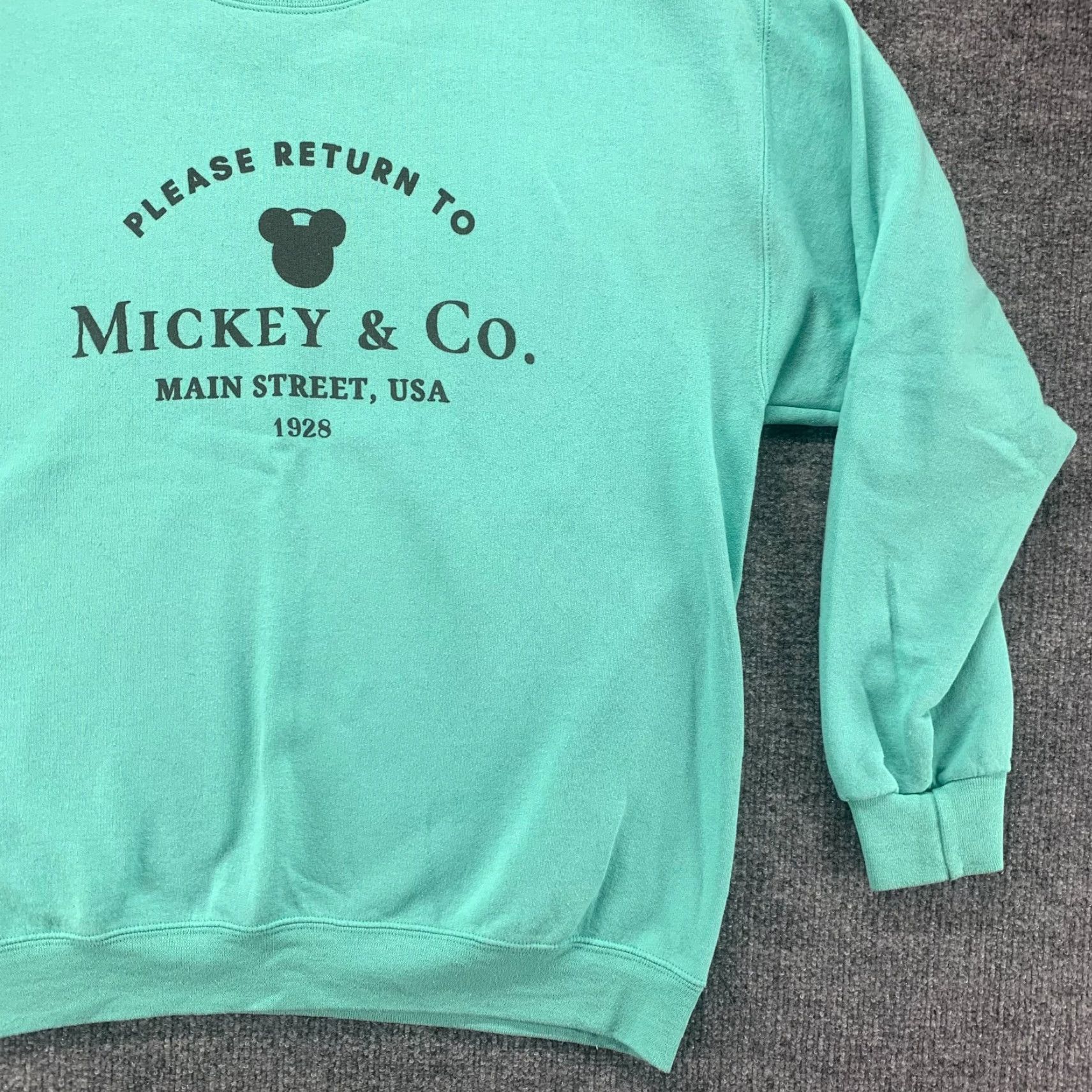 Jerzees VINTAGE Jerzees Nublend Sweatshirt Womens Large Blue Pullover Mickey & Co Graphic Print Size L / US 10 / IT 46 - 7 Thumbnail