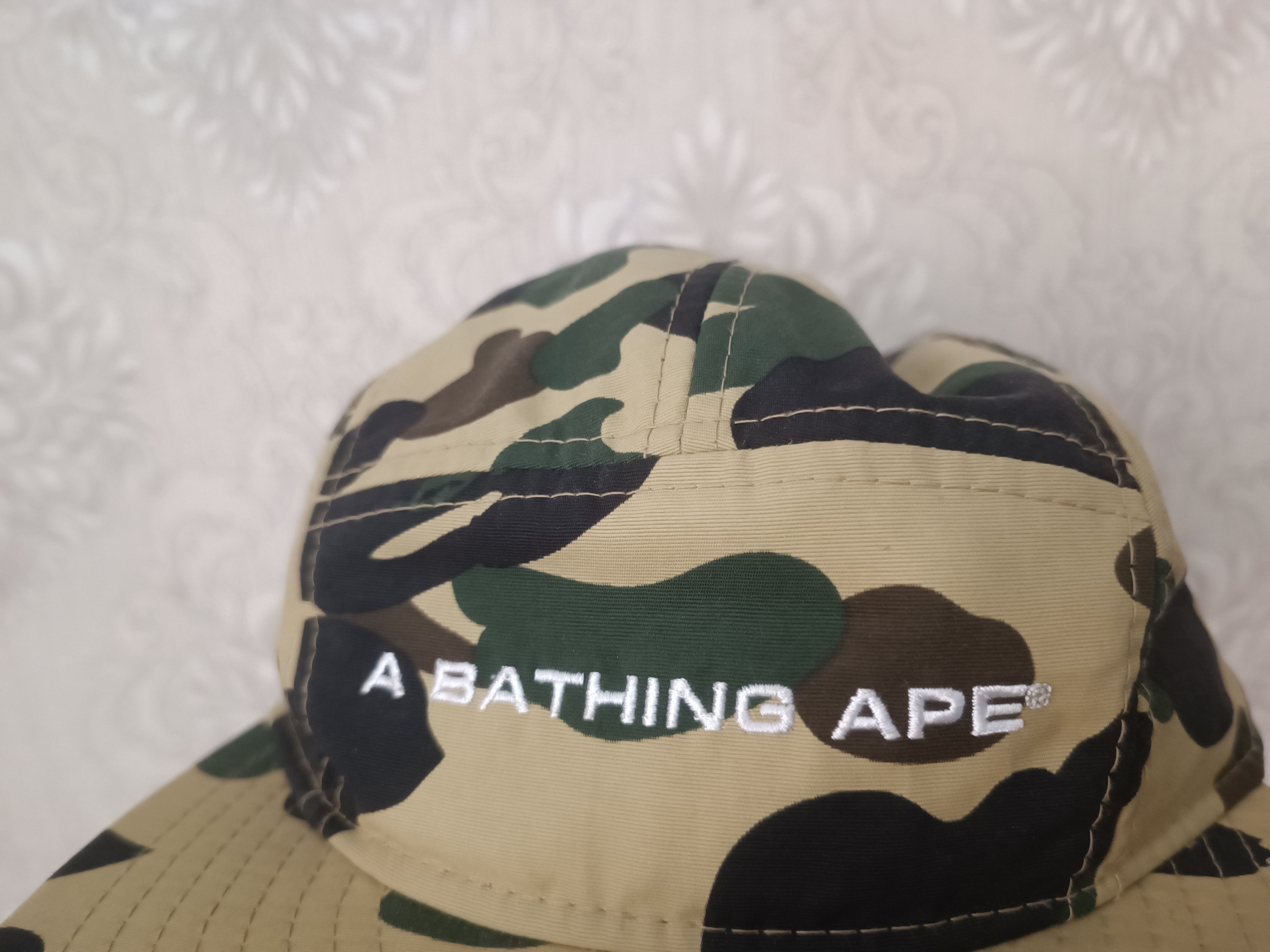 Bape ♦️Yellow Camo Bape X New Era 5 Panel Cap Size ONE SIZE - 5 Thumbnail