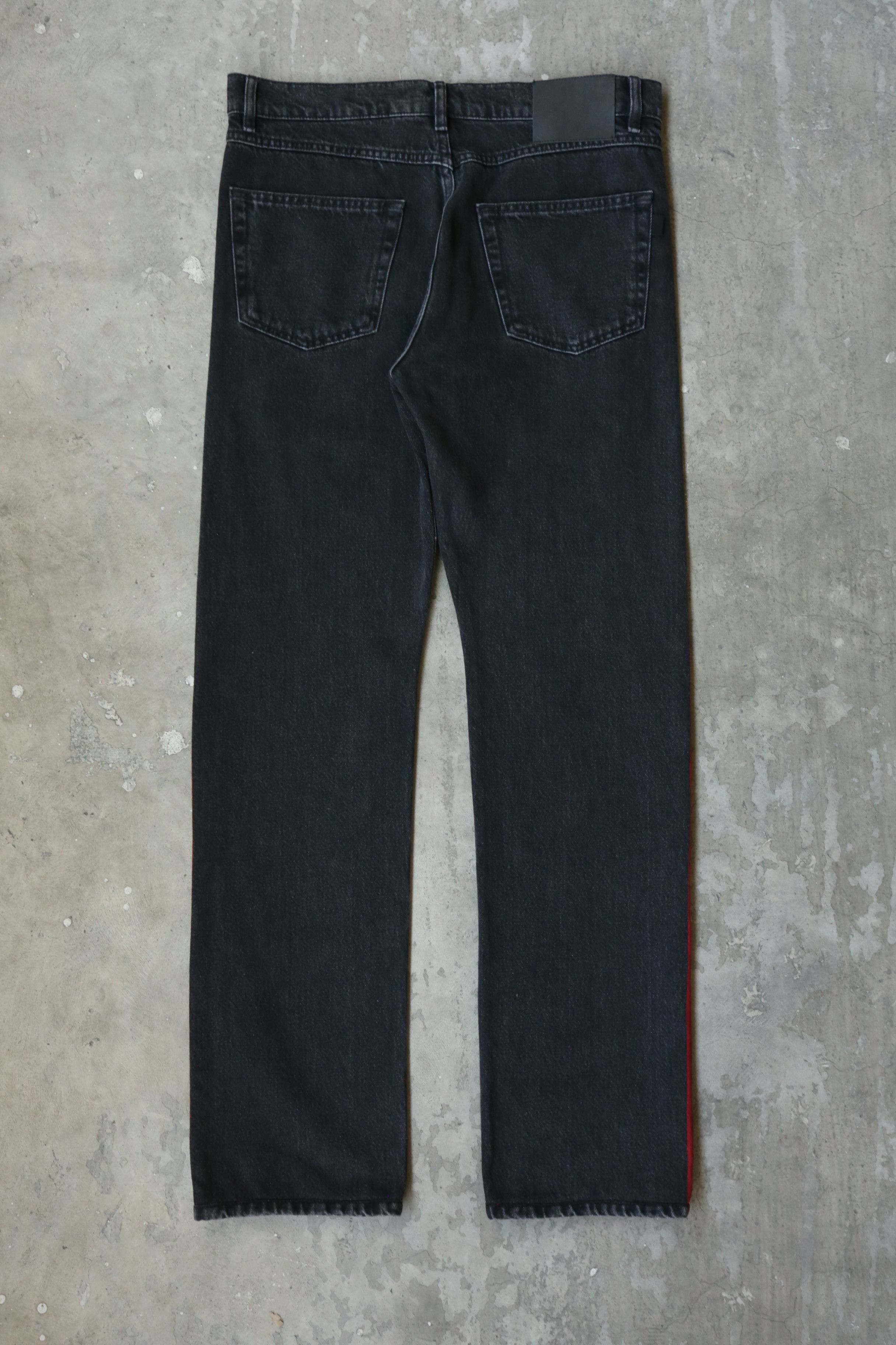 Balenciaga Balenciaga - Demna Gvasalia - S/S 17 - Red Stripe Denim Jean Size US 31 - 2 Thumbnail