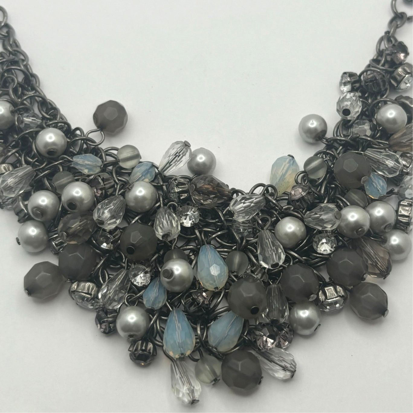 Other 90s Silver & Gray Necklace Size ONE SIZE - 3 Thumbnail