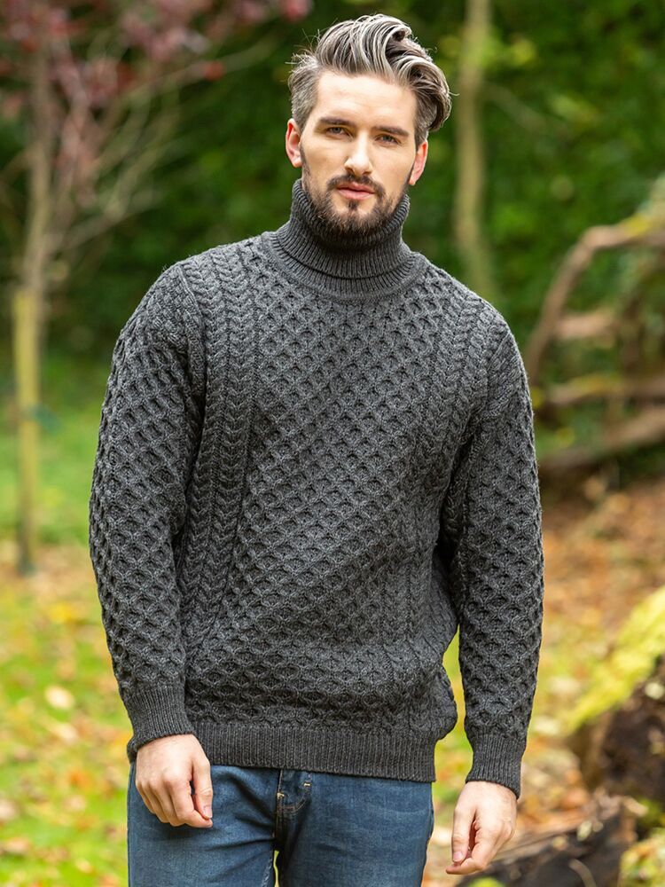 Aran Sweater Market 🇮🇪 Aran Islands Ireland Sweater Market Merino Wool Rare Retro Size US M / EU 48-50 / 2 - 10 Thumbnail