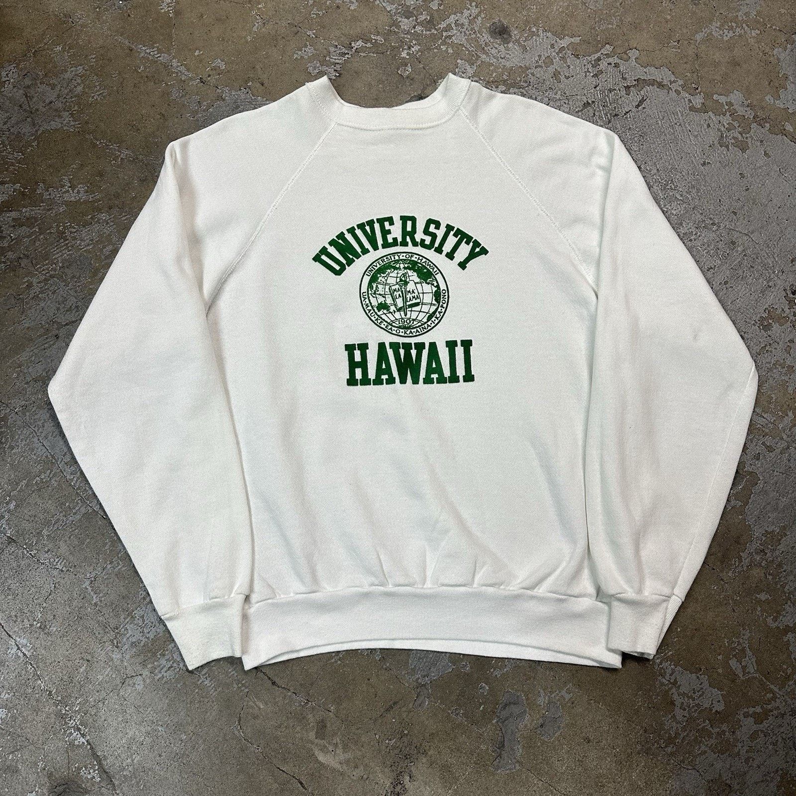 NCAA × Vintage Vintage 80s University of Hawaii Rainbow Warriors Sweatshirt Size US XL / EU 56 / 4 - 2 Thumbnail