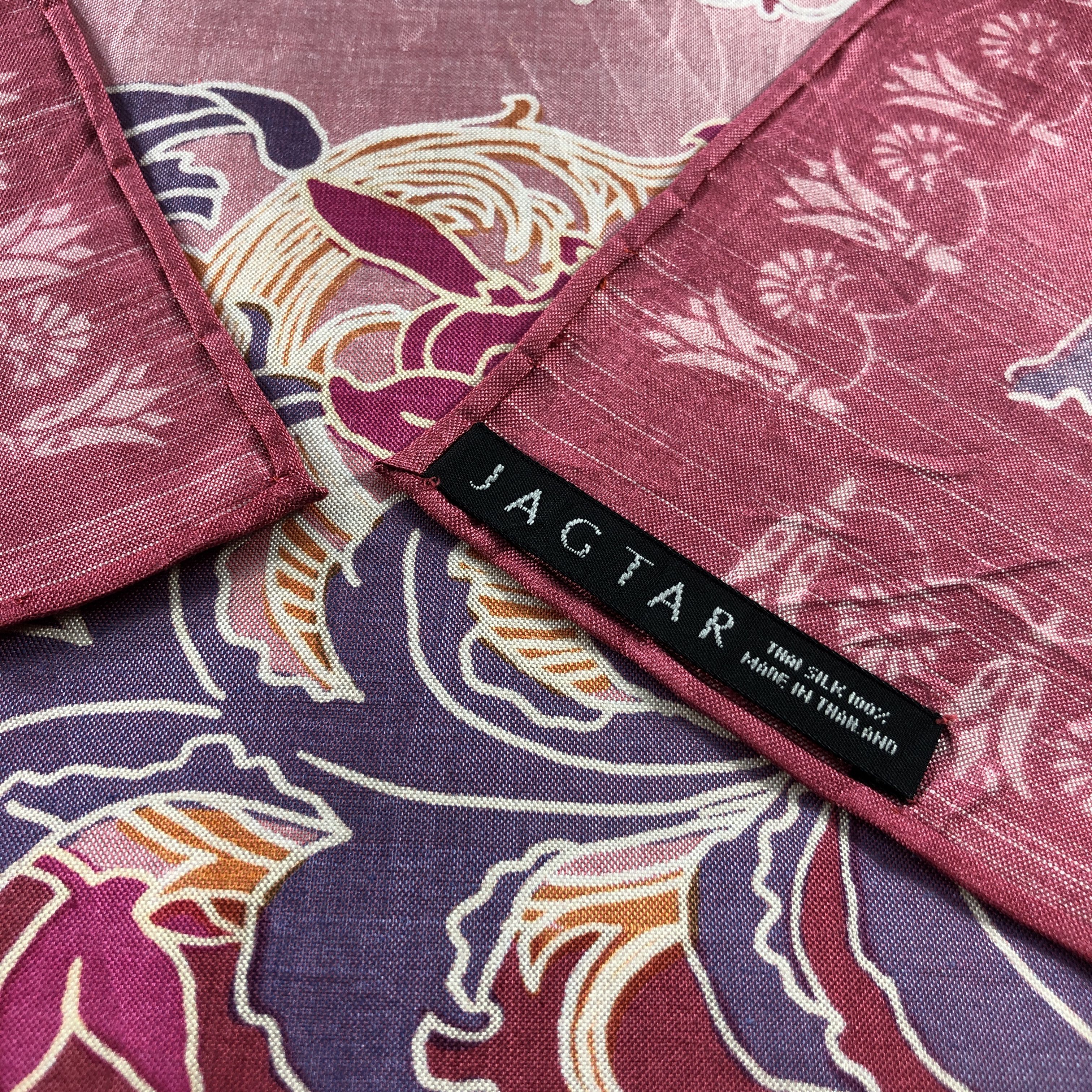 Vintage Vintage Jagtar Floral Silk Scarf M1270 Size ONE SIZE - 4 Thumbnail