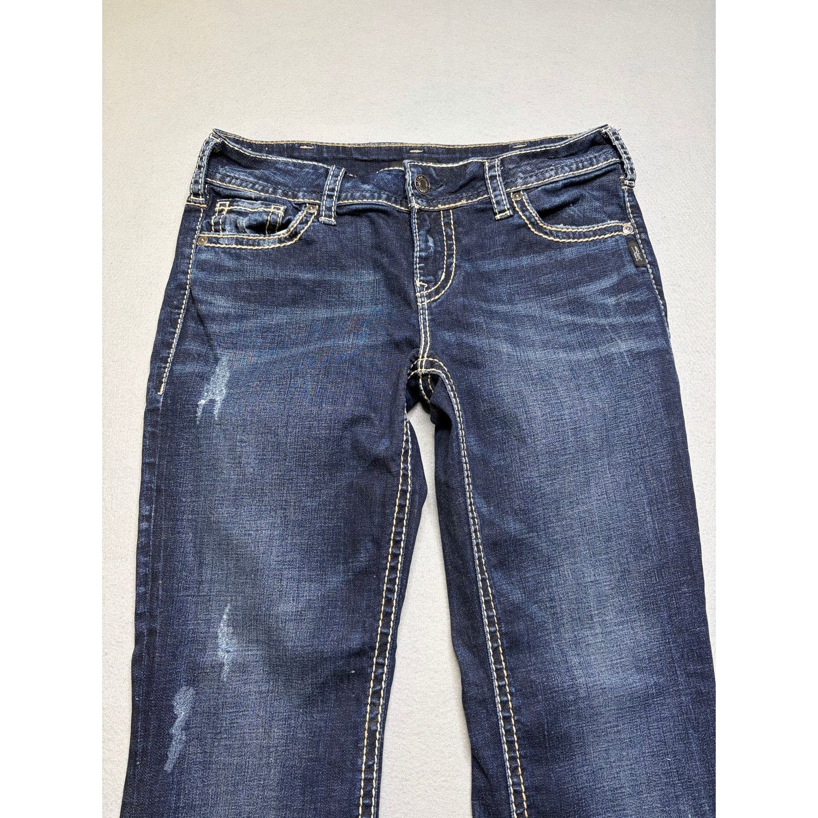 Silver Jeans Co. Silver Jeans Suki Straight Womens 30x30 Dark Bootcut Jeans Size 30" / US 8 / IT 44 - 10 Thumbnail