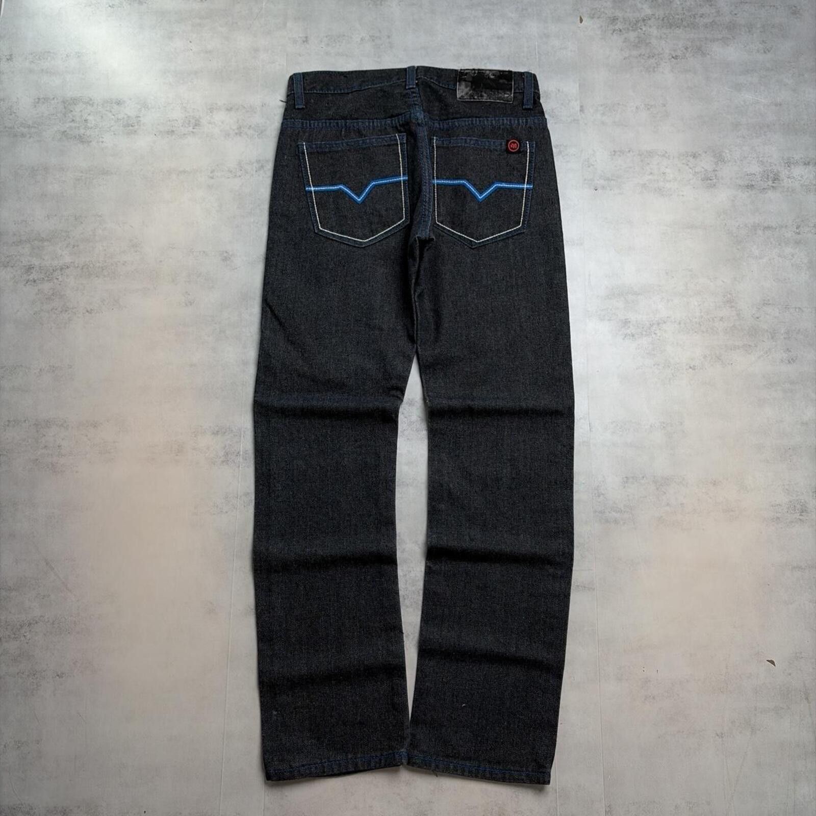 Other Y2K Black Mecca Grunge Loose Skater Denim Jeans Size 27" / US 4 / IT 40 - 1 Thumbnail