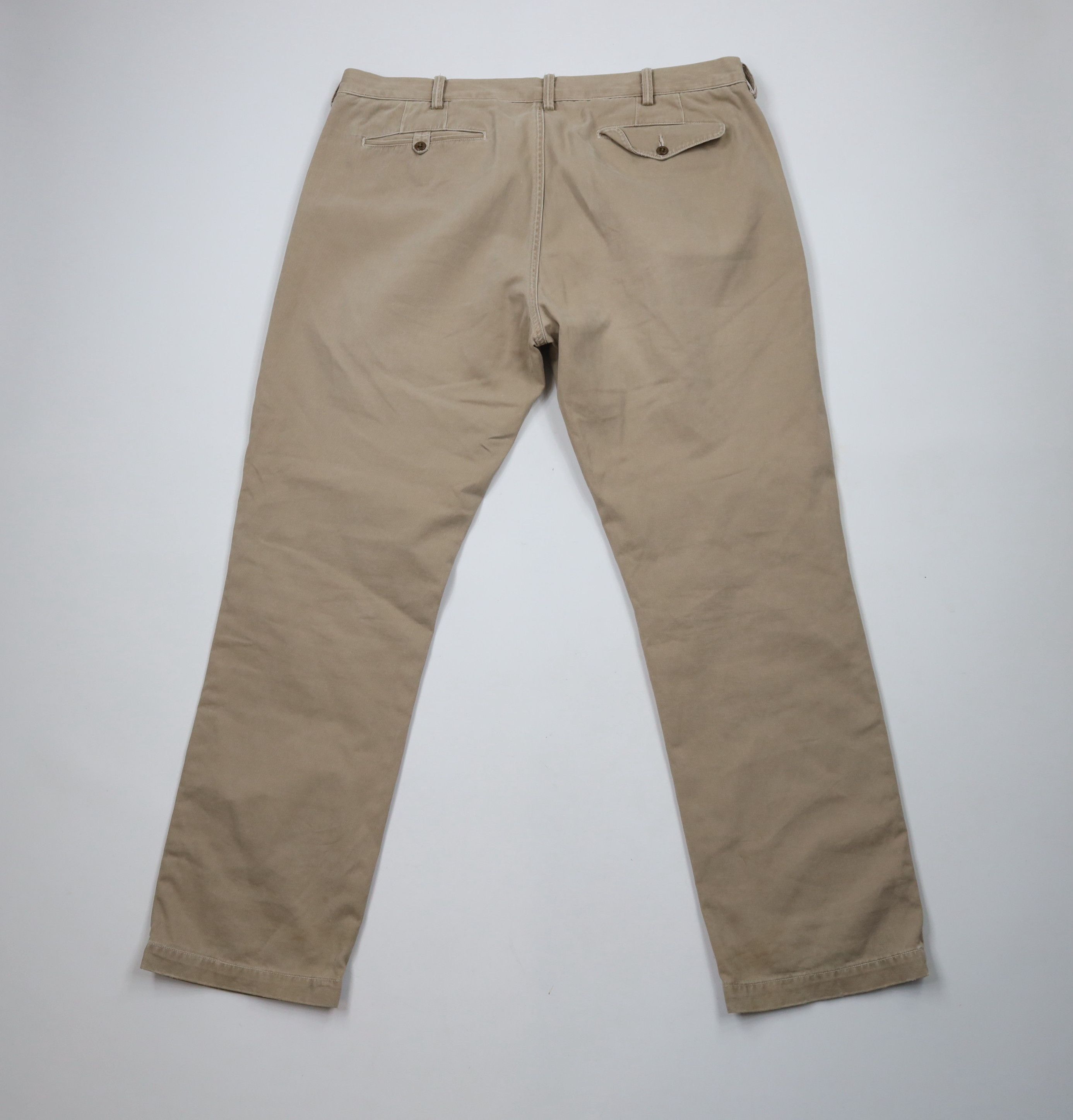 Ralph Lauren × Vintage Vintage 90s Ralph Lauren Fit Distressed Wide Leg Chino Pants Size US 40 / EU 56 - 10 Thumbnail