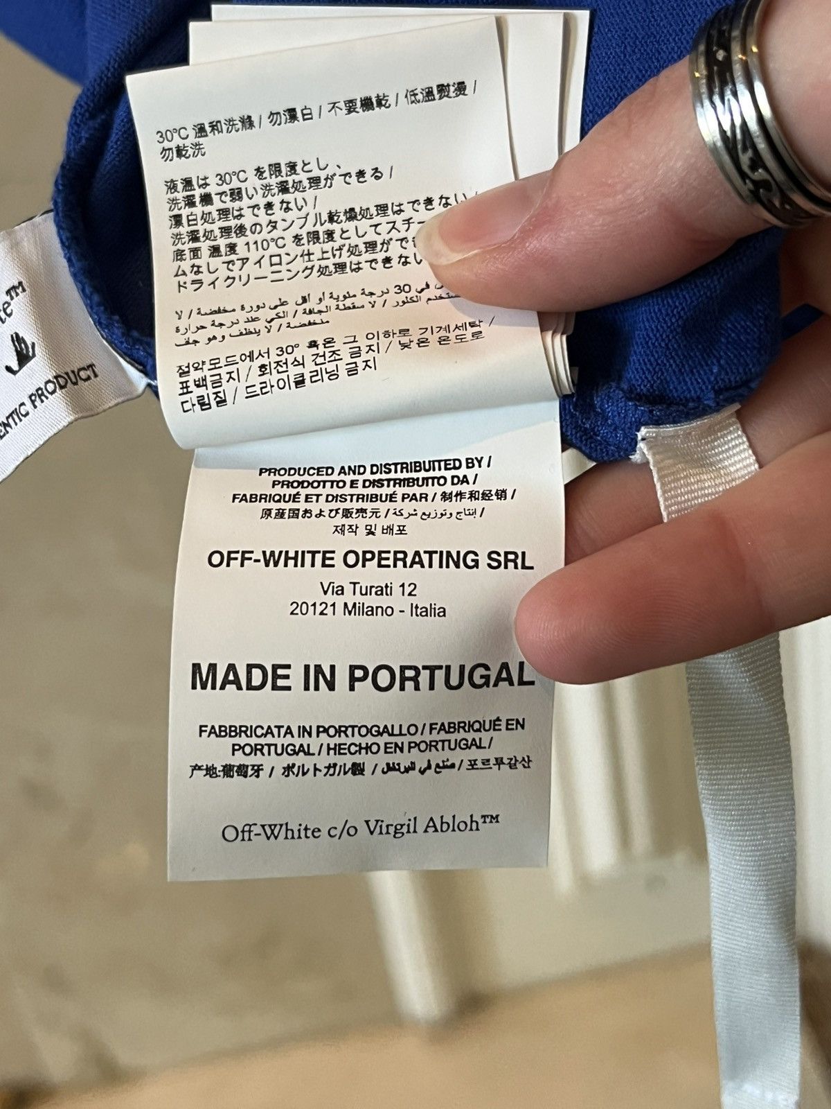 Off-White Blue Off-White t-shirt, never worn w tags Size US M / EU 48-50 / 2 - 8 Thumbnail