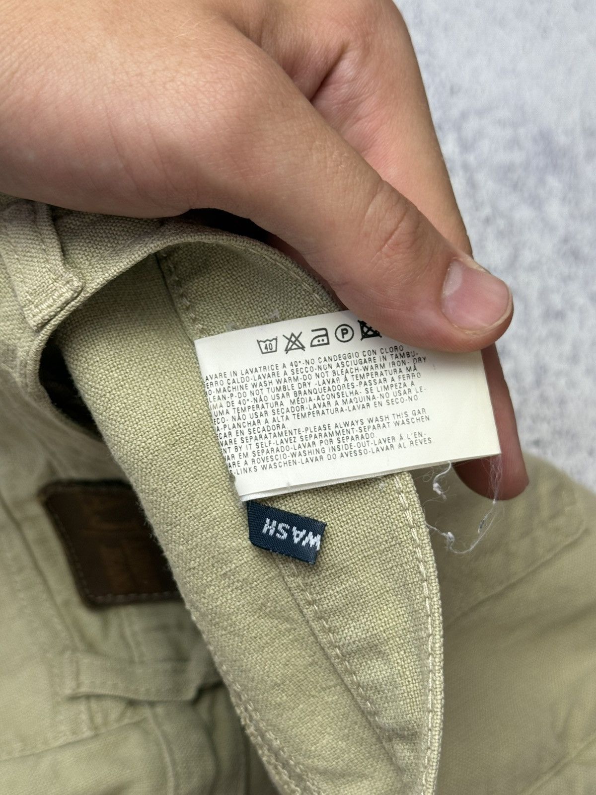 Armani Vintage Armani Jeans Linen Pants Metal Logo Old Money Size US 32 / EU 48 - 18 Thumbnail