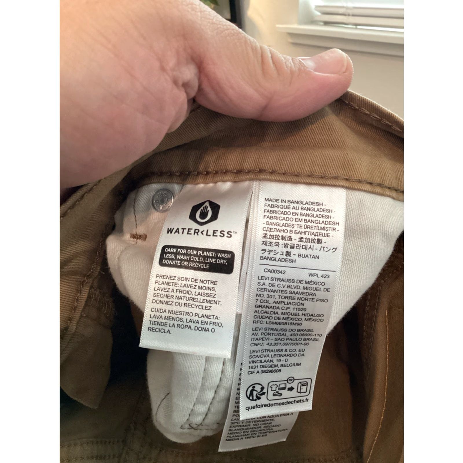 Levi's Levi's Jeans 502 Slim Straight Men Brown Khaki Denim 36 Regular Button Closure 5-Pocket Classic Comfort Fit Mens Size US 36 / EU 52 - 7 Thumbnail