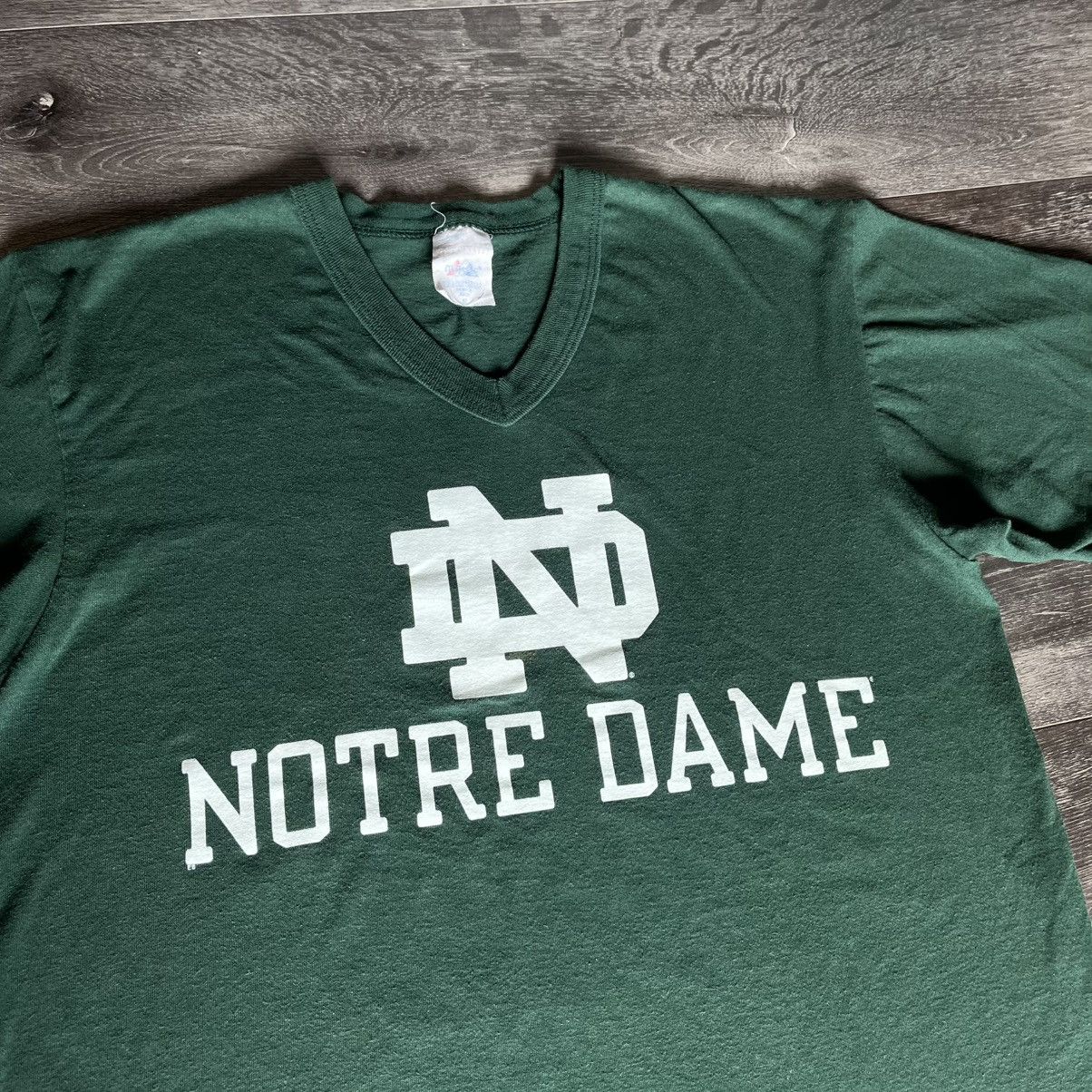 Majestic Vintage 1990s Notre Dame College Baseball Majestic Tee Shirt Size US M / EU 48-50 / 2 - 3 Thumbnail