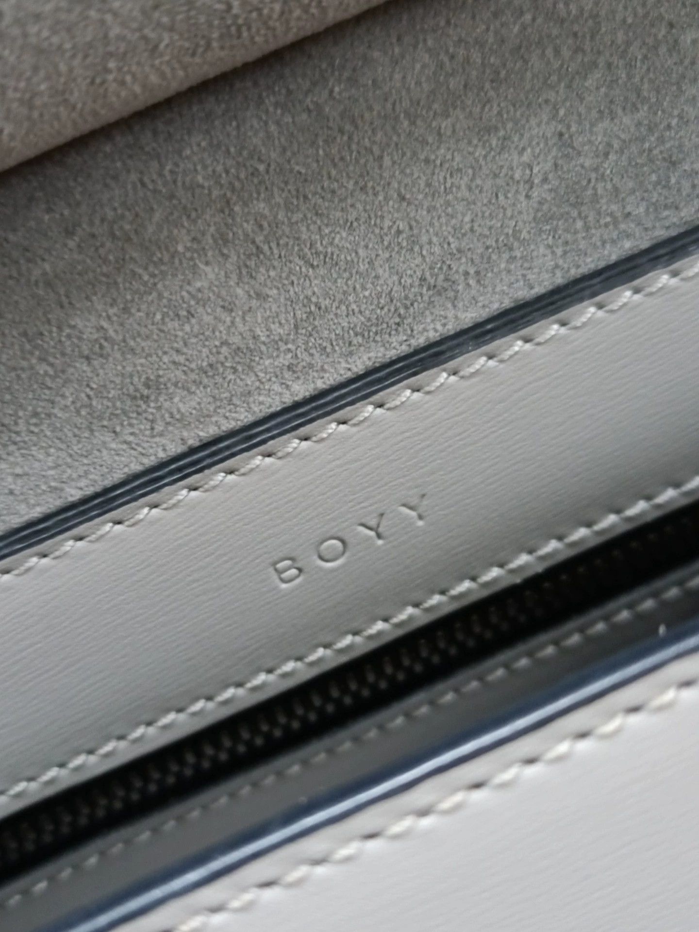 BOYY Boyy Karl24 Gray/White Turnlock Shoulder Bag 28x15x26-37 Size ONE SIZE - 8 Thumbnail