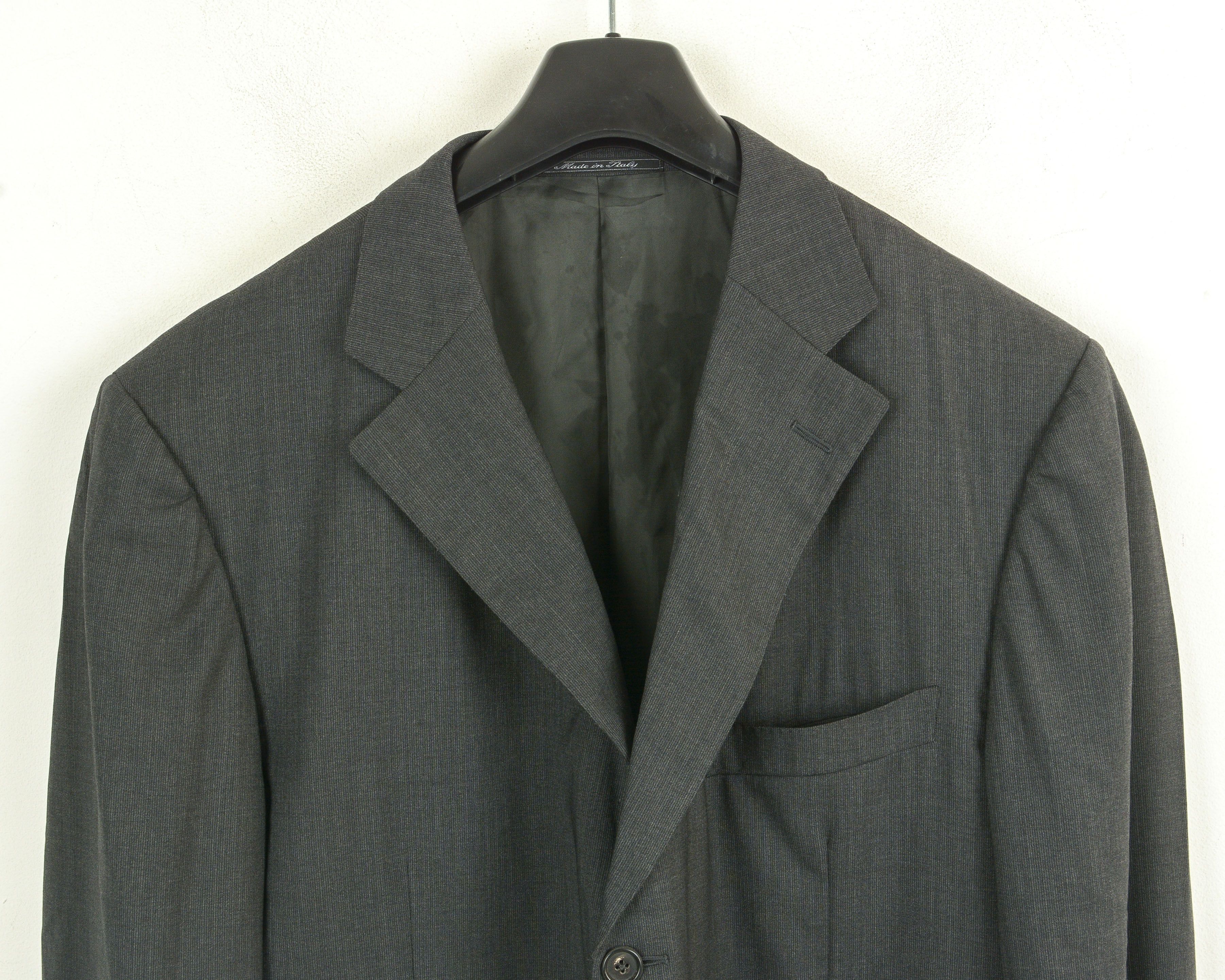 Ermenegildo Zegna Wool Blazer Formal EU 56 Jacket Sport Coat Black Size 46R - 2 Thumbnail