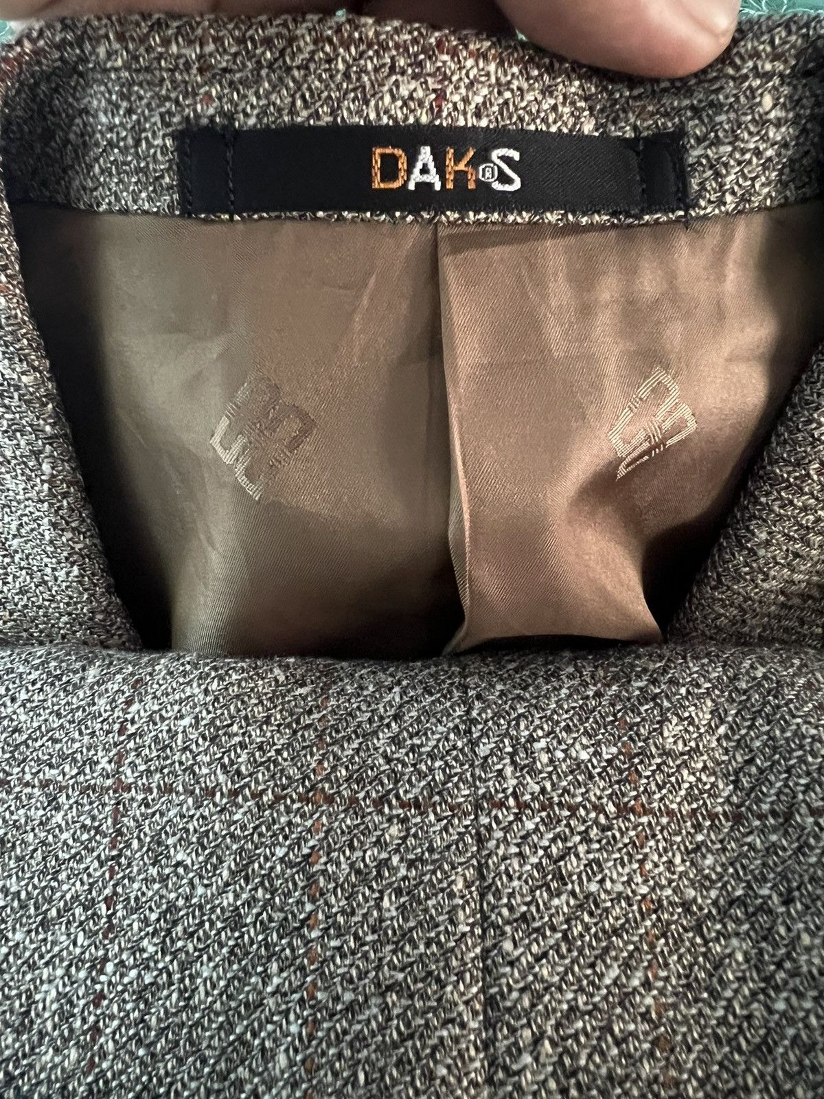 DAKS × Liberty London × Vintage 🔥 DAKS LONDON PLAID TWEED BLAZER Size US S / EU 44-46 / 1 - 6 Thumbnail