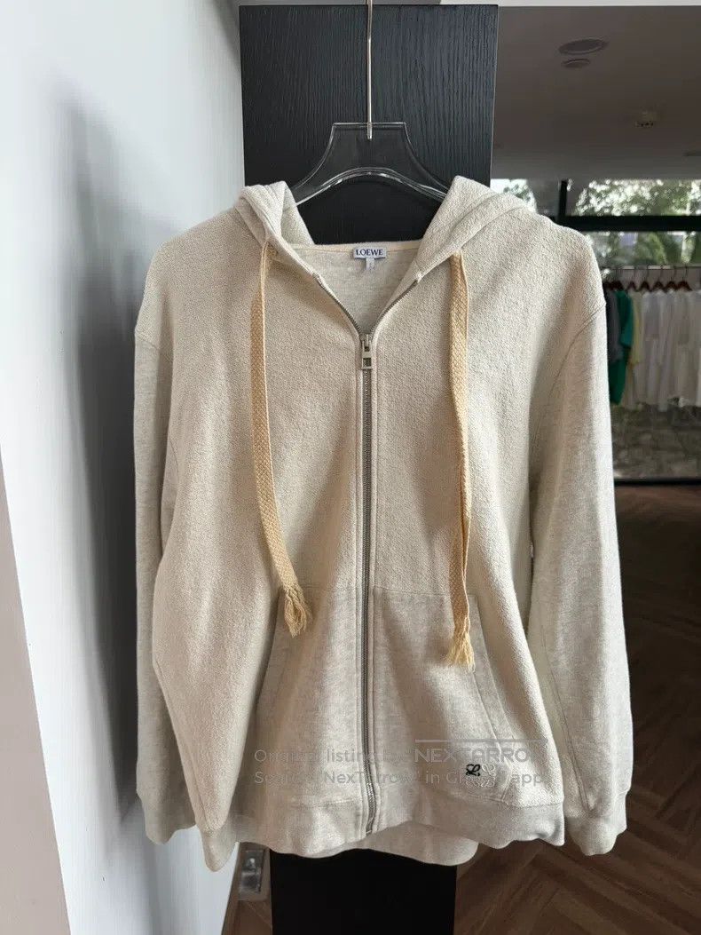Loewe Loewe Anagram Beige Zip Hoodie Size M / US 6-8 / IT 42-44 - 1 Thumbnail