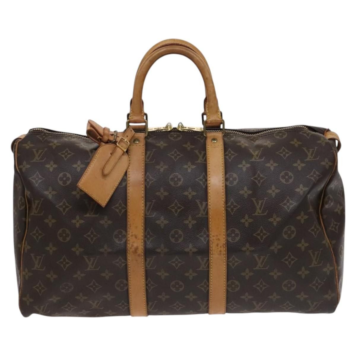 Louis Vuitton Keepall 45 Brown Canvas Travel Bag (Pre-Owned) Size ONE SIZE - 1 Thumbnail