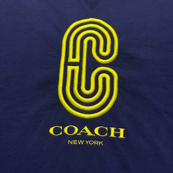 Coach Coach Embroidered Monogrammed Retro Sport Sweatshirt Medium Grailed
