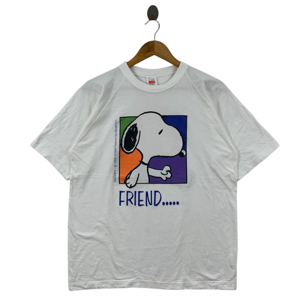 Peanuts Vintage 90s SNOOPY PEANUTS Character Print White Shirt Size US M / EU 48-50 / 2 - 1 Thumbnail