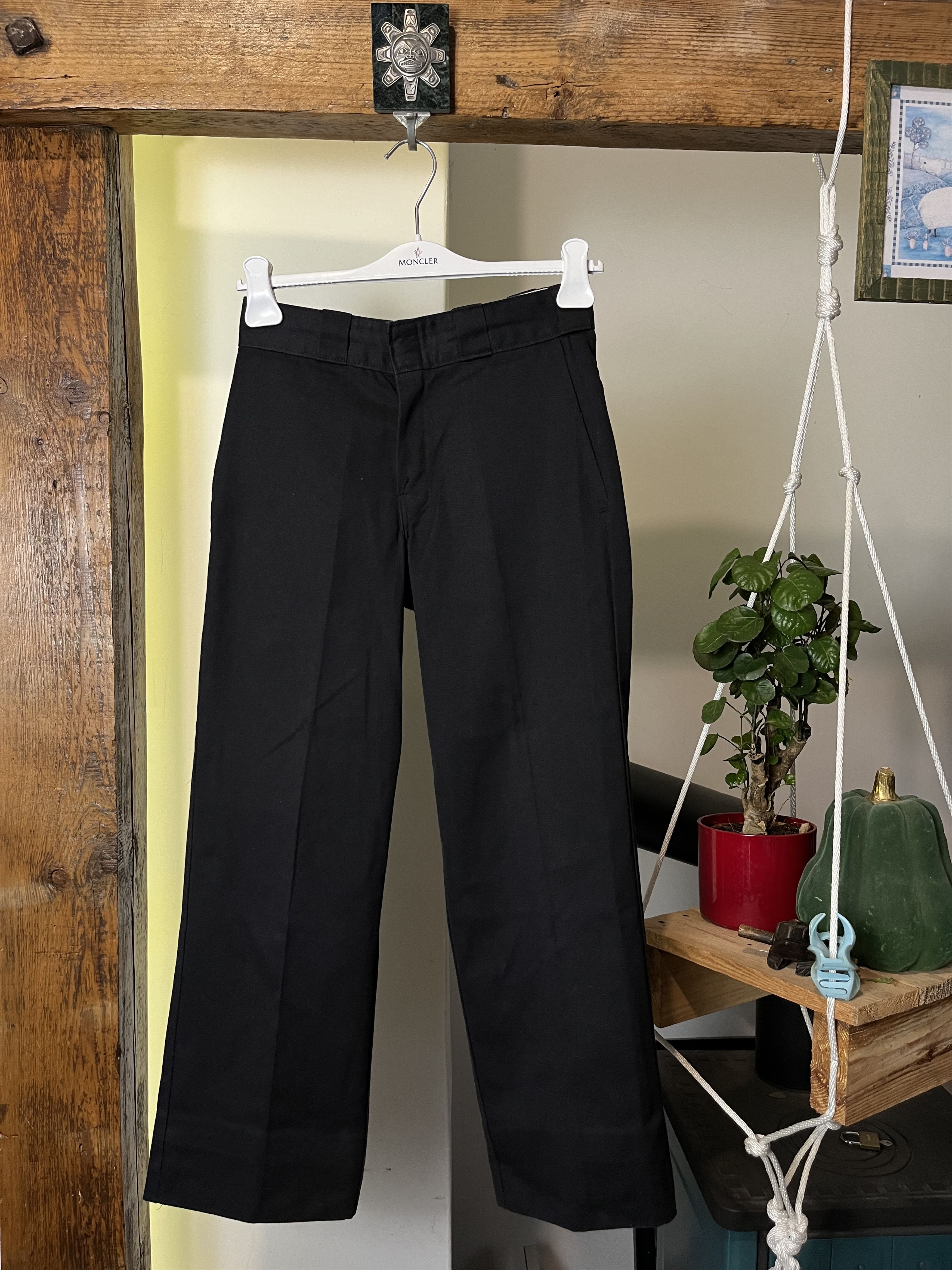 Dickies Dickies Vintage USA Black Straight Trousers Pants y2k Size 29" - 2 Thumbnail