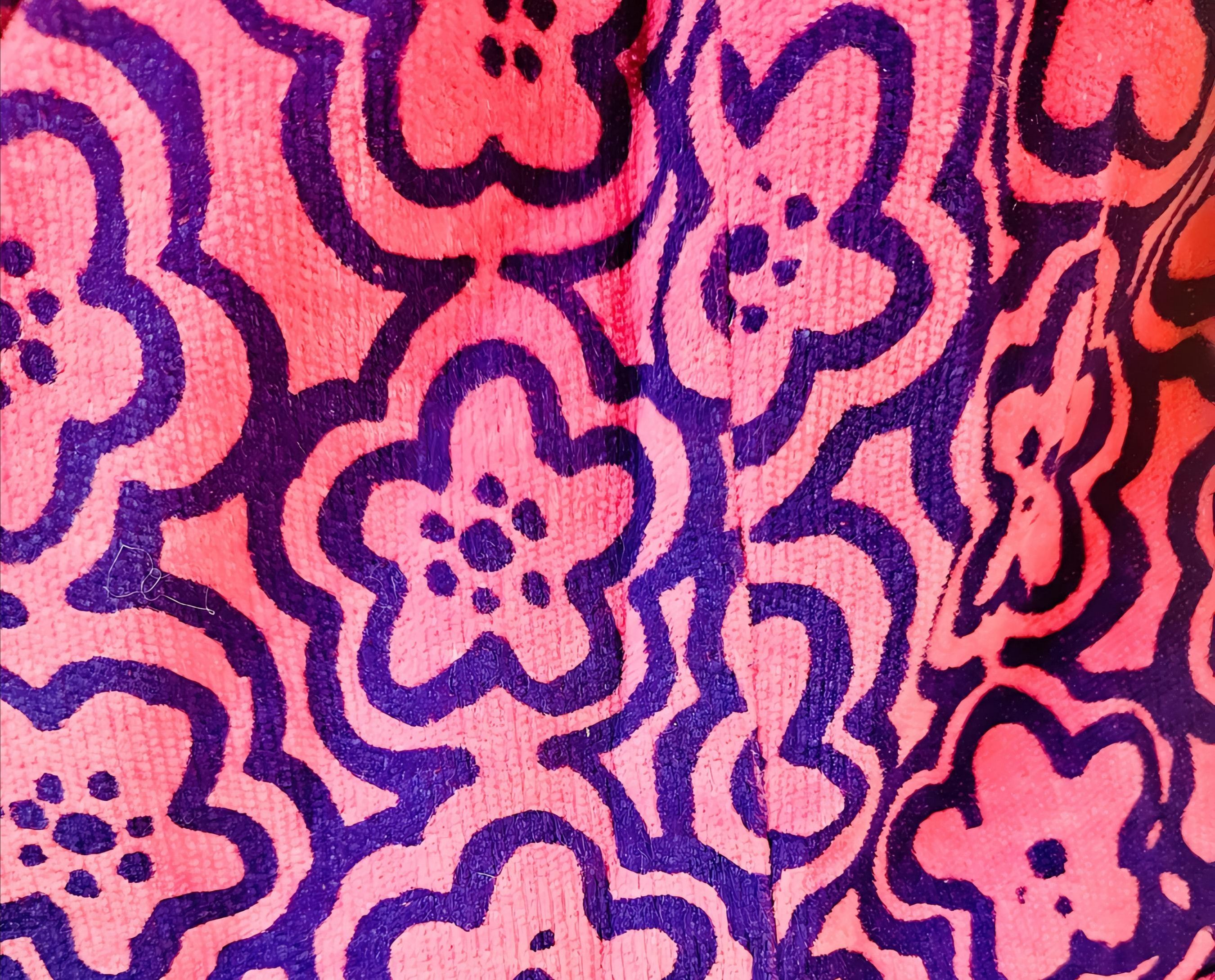 Other 1960S MOD PINK VELVET BLAZER Size L / US 10 / IT 46 - 4 Thumbnail