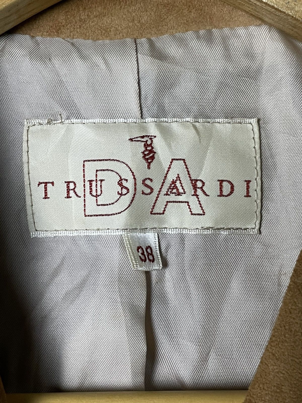 Trussardi × Vintage Trussardi Leather Suede Jacket (54) Size US XXS / EU 40 - 11 Thumbnail