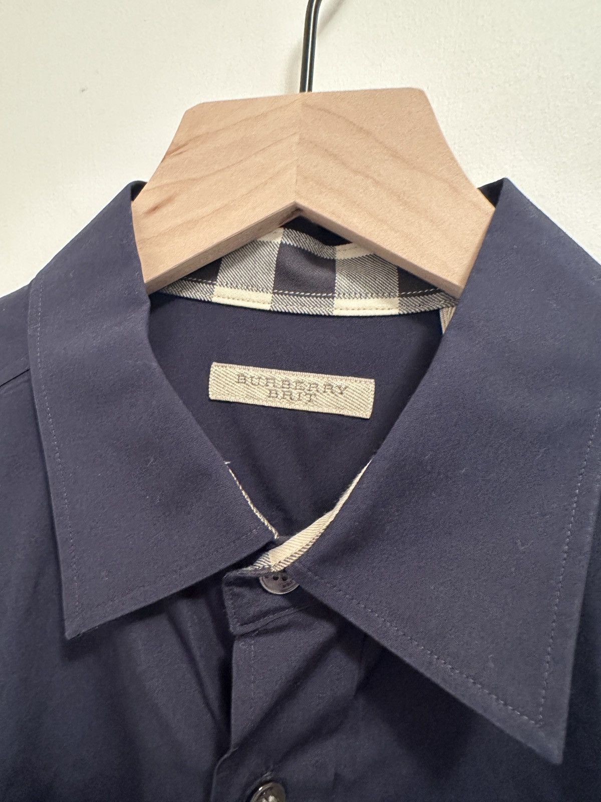 Burberry Burberry Brit Dress Shirt Navy M Size US M / EU 48-50 / 2 - 2 Thumbnail