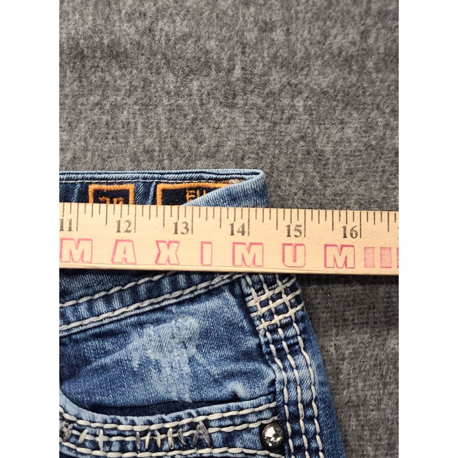 Vintage Rock Revival Jeans Womens 28x29 Ella Regular Fit Easy Bootcut Mid Rise Stretch Denim Blue 5-Pocket Designer Western Y2K Womens Size 28" / US 6 / IT 42 - 5 Thumbnail