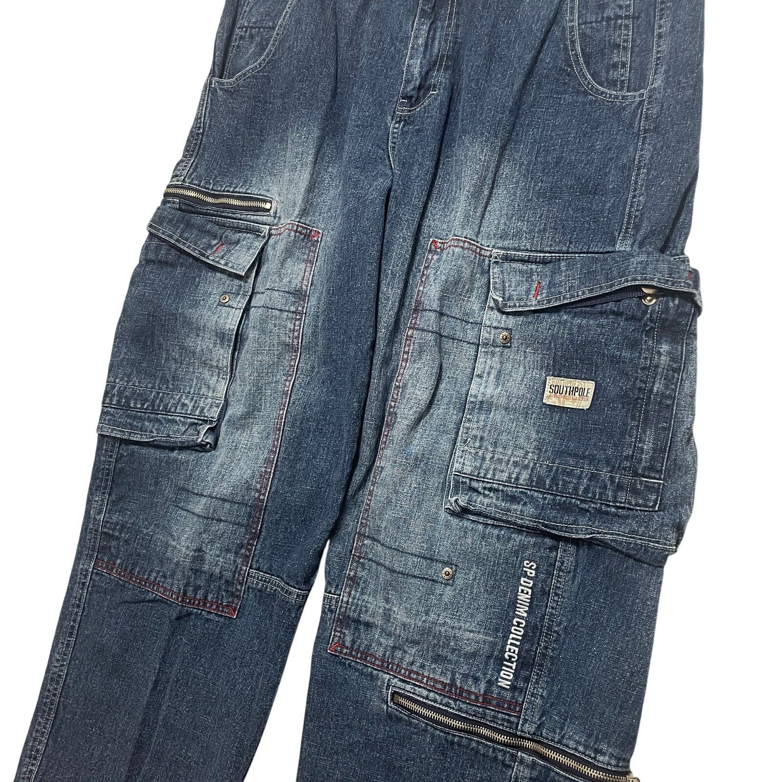 Southpole VTG Y2K 00's Southpole Blue Baggy Wide Leg Rave Jeans 36x30 Size US 36 / EU 52 - 2 Thumbnail