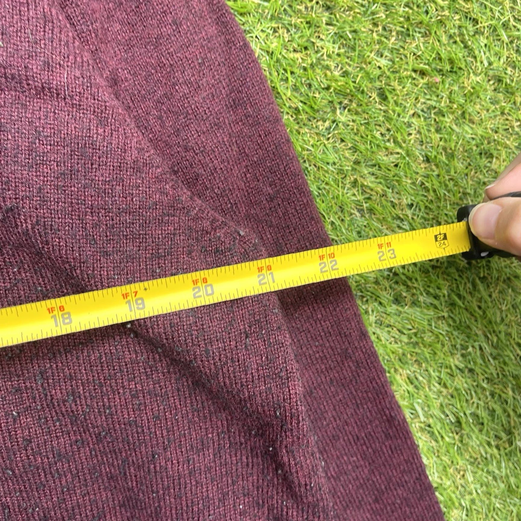 Vintage VINTAGE L.L. Bean Sweater Pullover Turtleneck Knit Mens Medium Maroon/Purple Lambswool 90s Preppy Knitwear Size US M / EU 48-50 / 2 - 7 Thumbnail