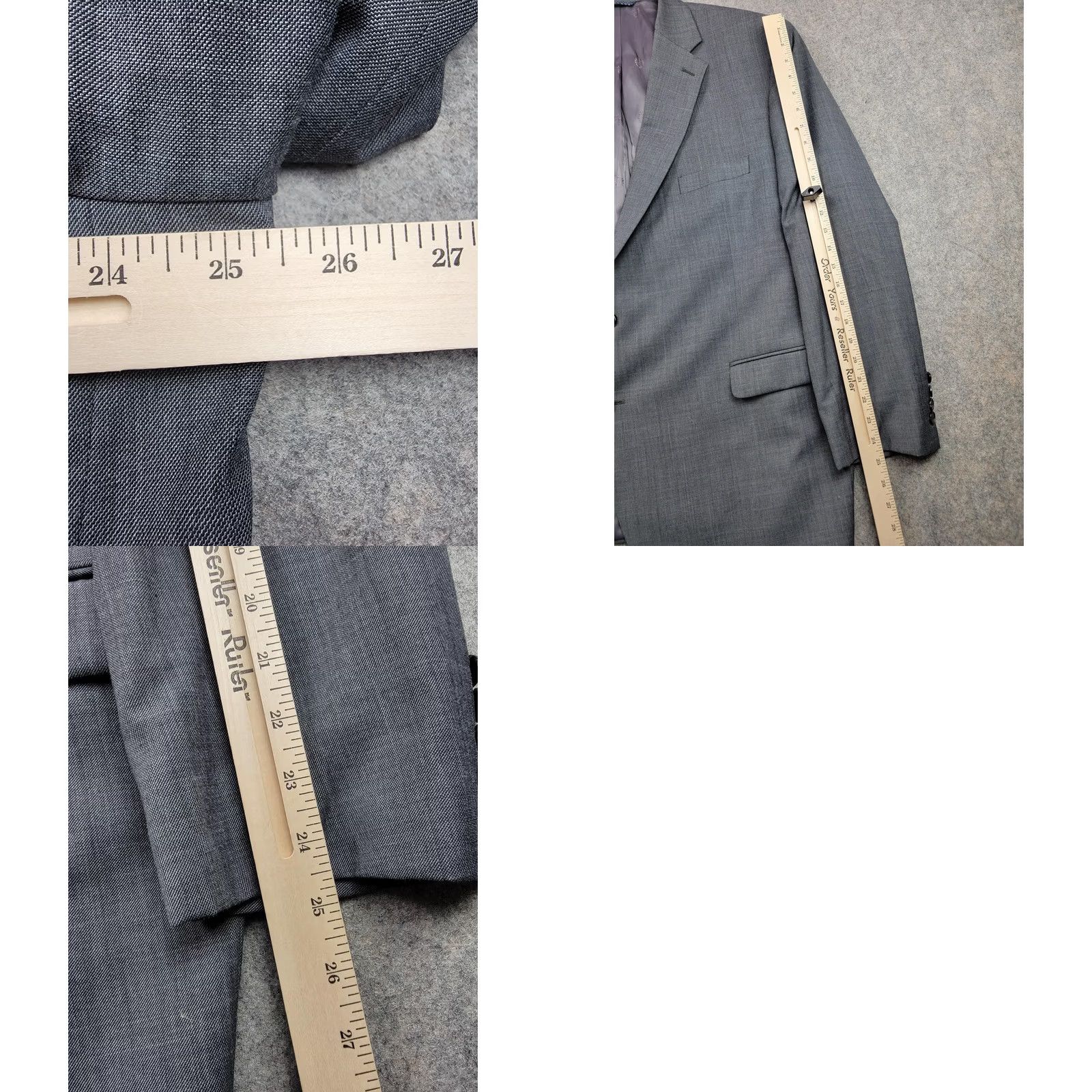 Ralph Lauren Lauren Ralph Lauren Blazer Mens 50R Gray Wool Blend Two Button Single Vent Size 50R - 10 Thumbnail