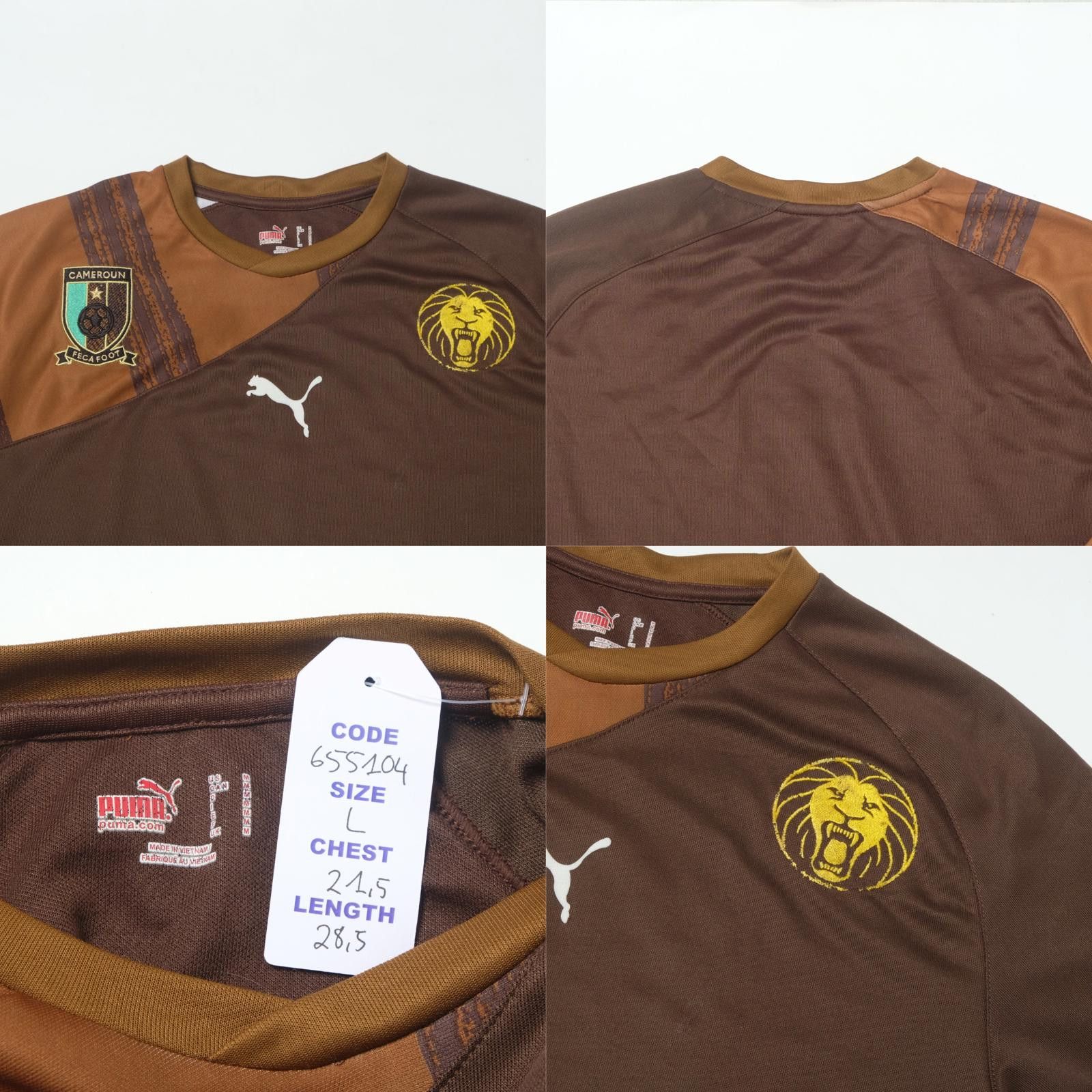 Puma 2010 Cameroon Goalkeeper Shirt Puma (L) Size US L / EU 52-54 / 3 - 4 Thumbnail