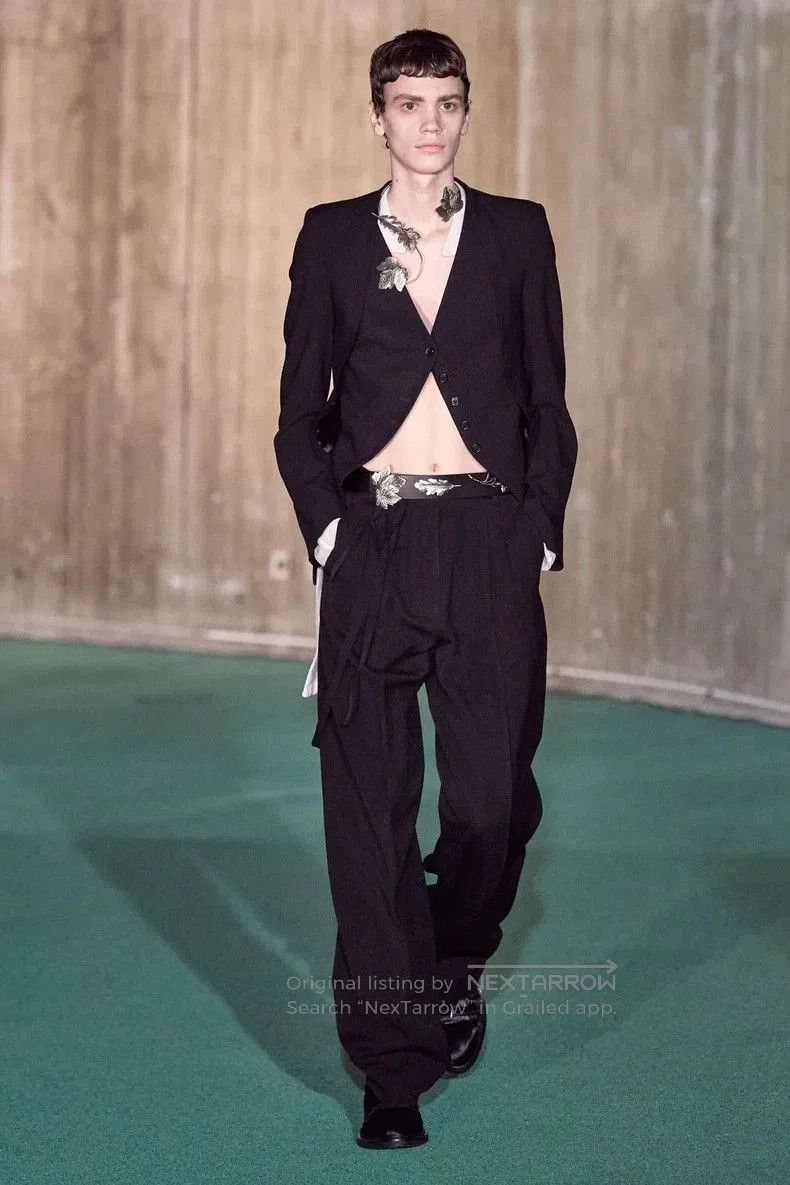 Ann Demeulemeester wool silk blend sleeveless vest or outerwear Size US M / EU 48-50 / 2 - 5 Thumbnail
