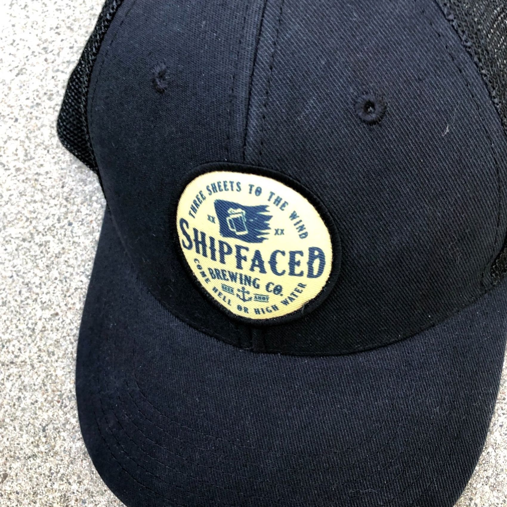 Vintage CRAZY SHIRTS SHIPFACED BREWING CO Trucker Hat Mens One Size Black Snapback Cap Size US M / EU 48-50 / 2 - 3 Thumbnail