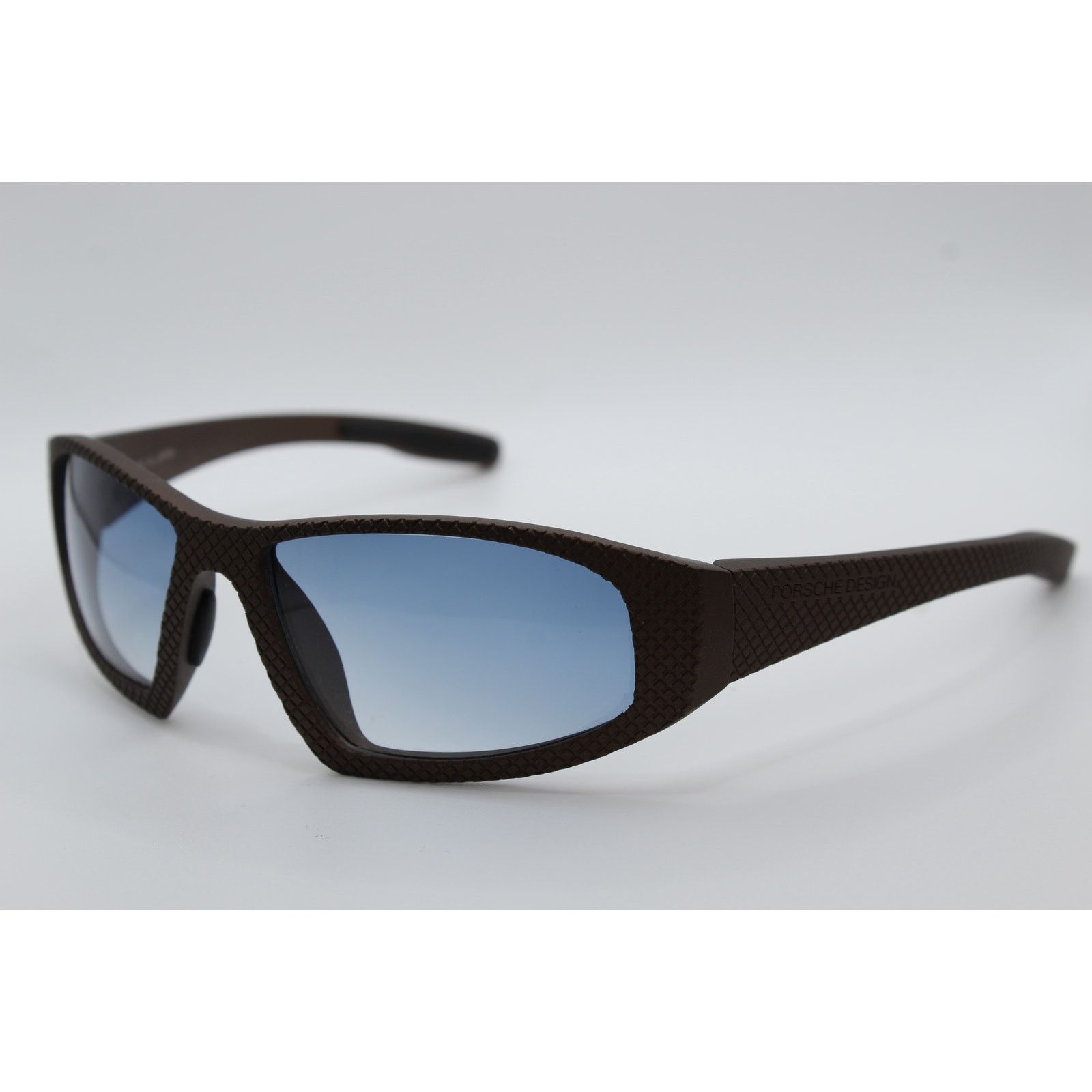 Porsche Design Porsche Design P3005E Textured Brown Blue Lens Sunglasses Size ONE SIZE - 1 Thumbnail