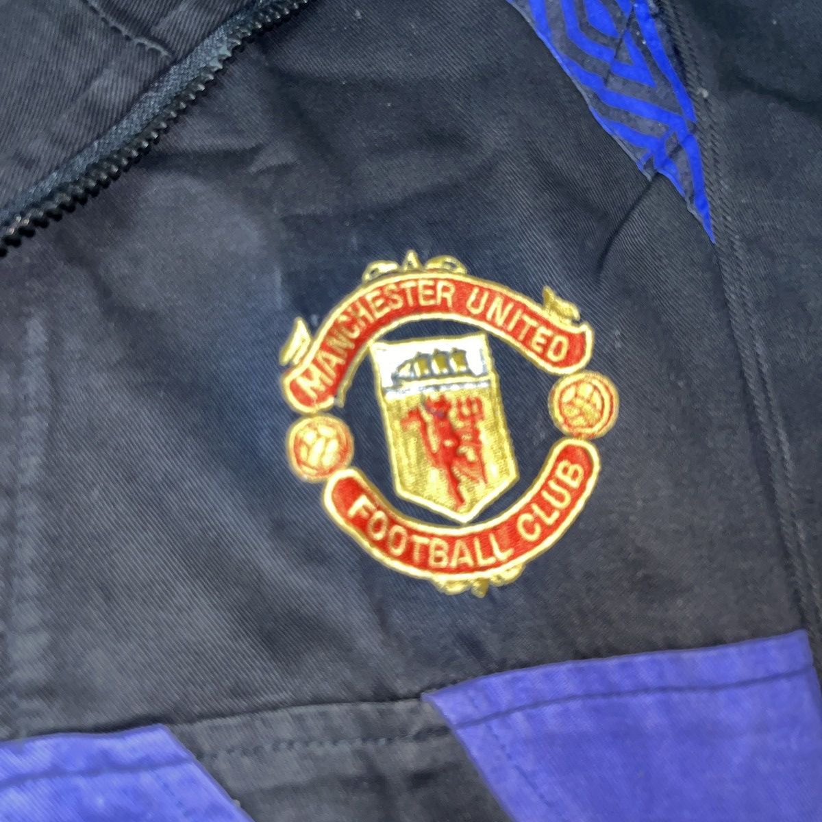 Umbro 1996-97 Manchester United Zip Drill Top XL Size US L / EU 52-54 / 3 - 4 Thumbnail