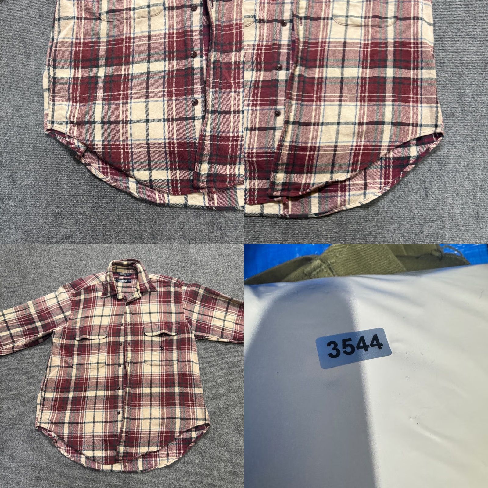 Nautica Nautica Shirt Mens Large Plaid Button Up Cotton Multicolor Long Sleeve Casual Dress Shirt Size US L / EU 52-54 / 3 - 8 Thumbnail
