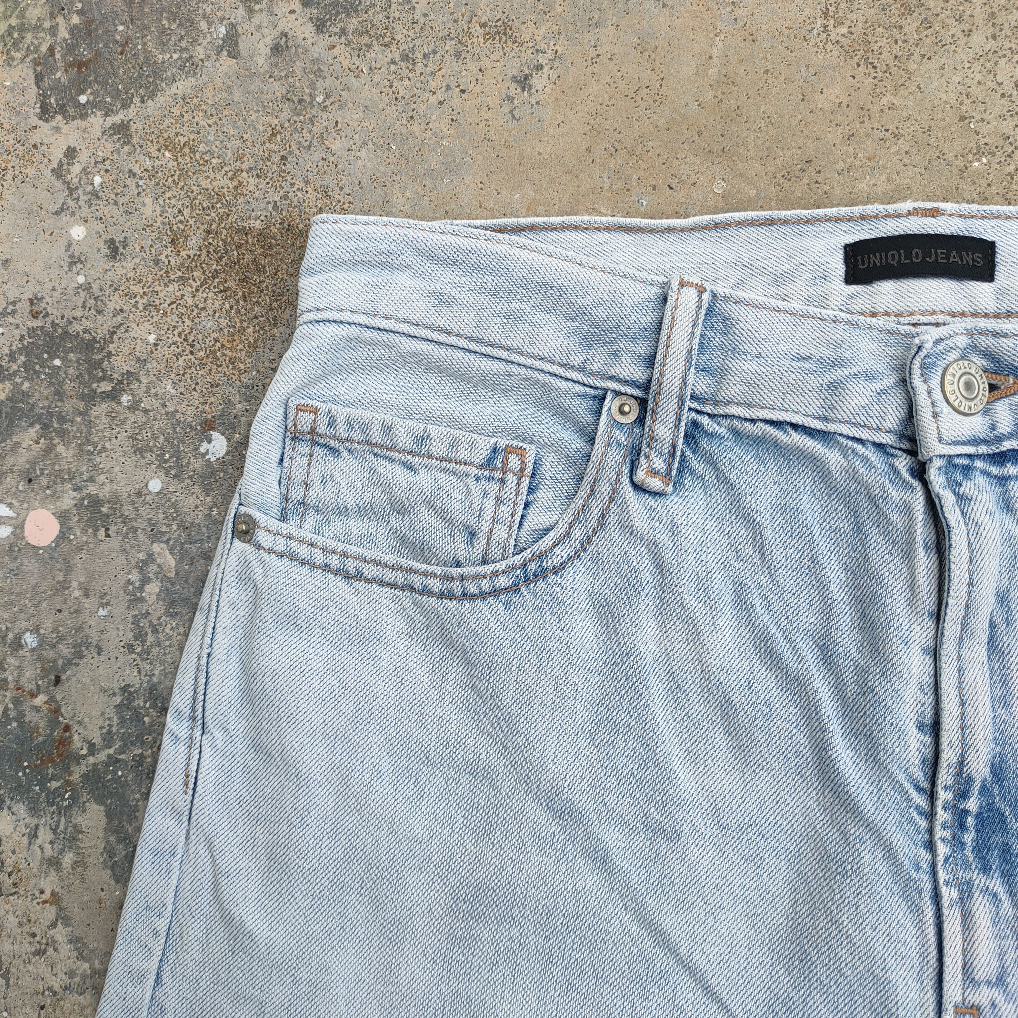 Black Label VINTAGE JAPANESE FADED WASH BLUE JEANS DENIM PANTS Size US 30 / EU 46 - 8 Thumbnail