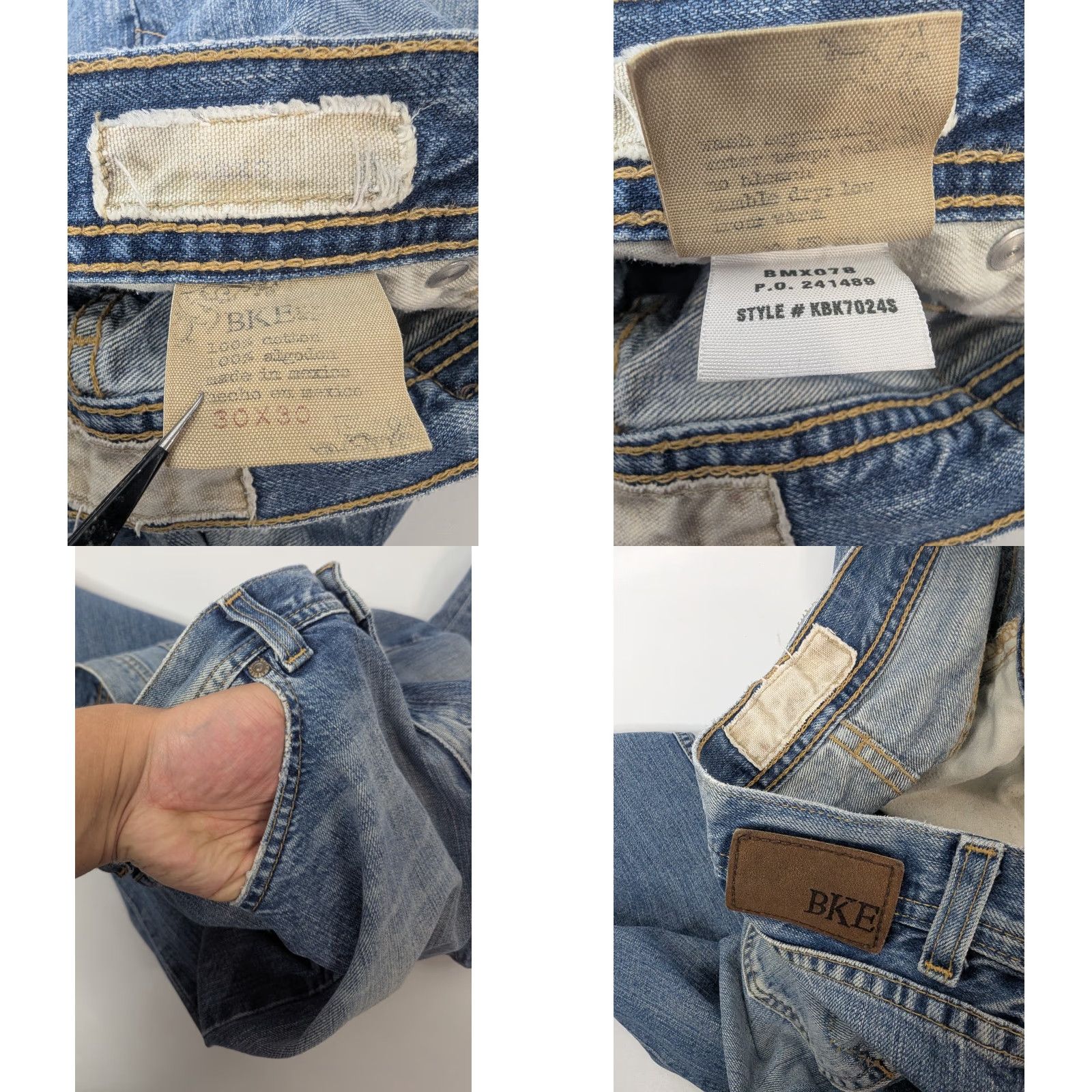 Vintage VINTAGE Buckle Jeans Womens 30x30 Bootcut Flares Mid Rise Blue Denim Cotton Blend, Cotton Advanced Search: Buckle Bke Jeans, Bootcut, Mid Rise, Flared Size 30" / US 8 / IT 44 - 9 Thumbnail
