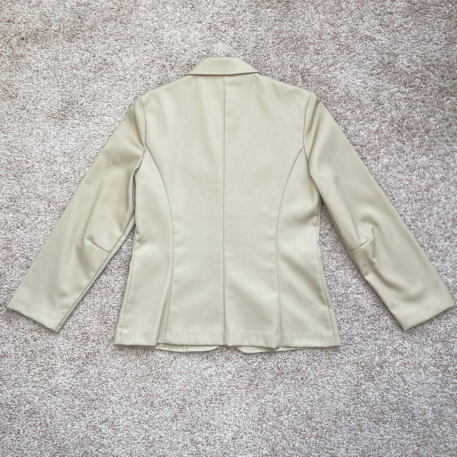Vintage VTG 70’s Russ Petites Khaki Jacket Knee Length Skirt Set 4 Size S / US 4 / IT 40 - 14 Thumbnail