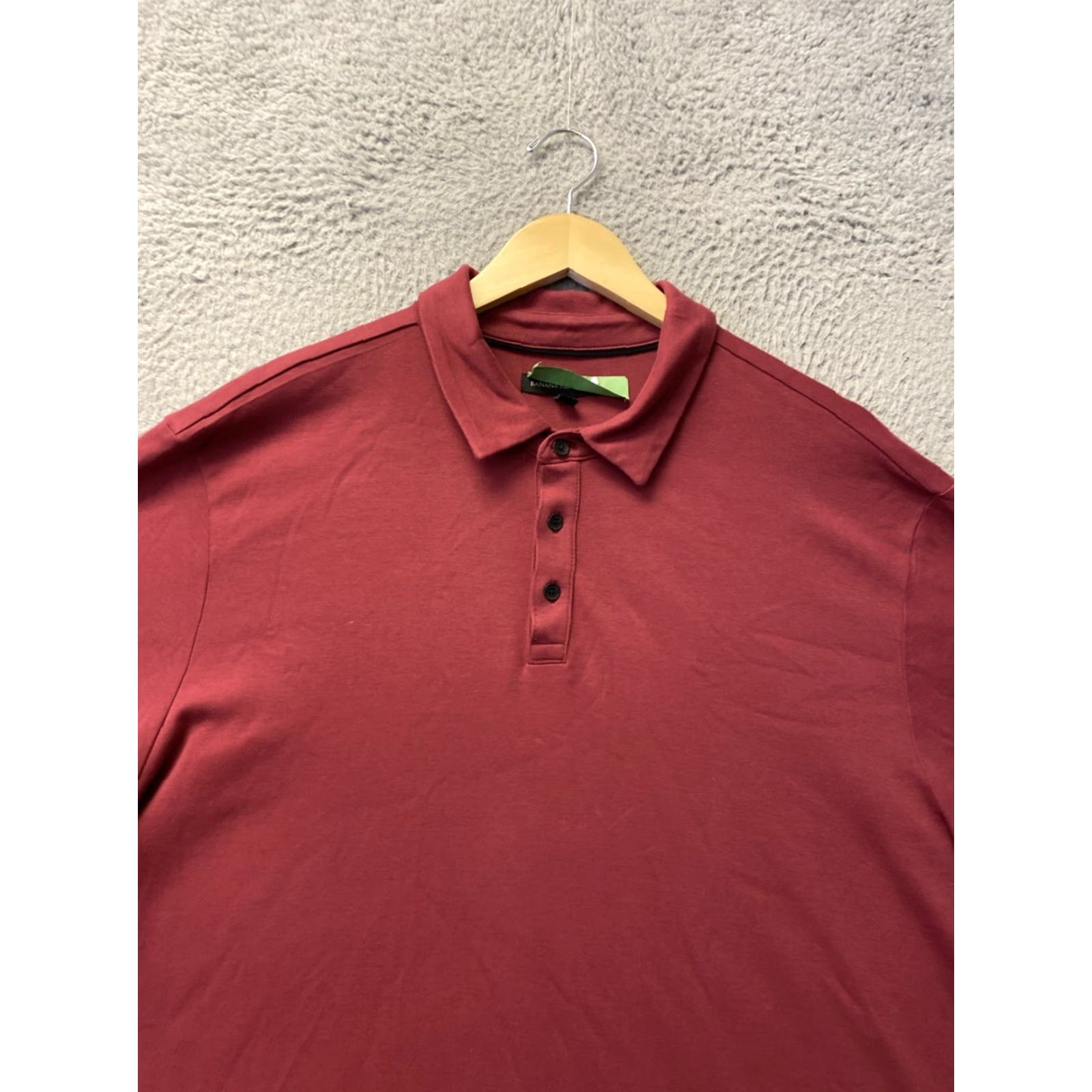 Banana Republic VINTAGE Banana Republic Men's Polo Shirt Short Sleeve Collared 2XL Red Cotton Casual Logo Size US XXL / EU 58 / 5 - 2 Thumbnail