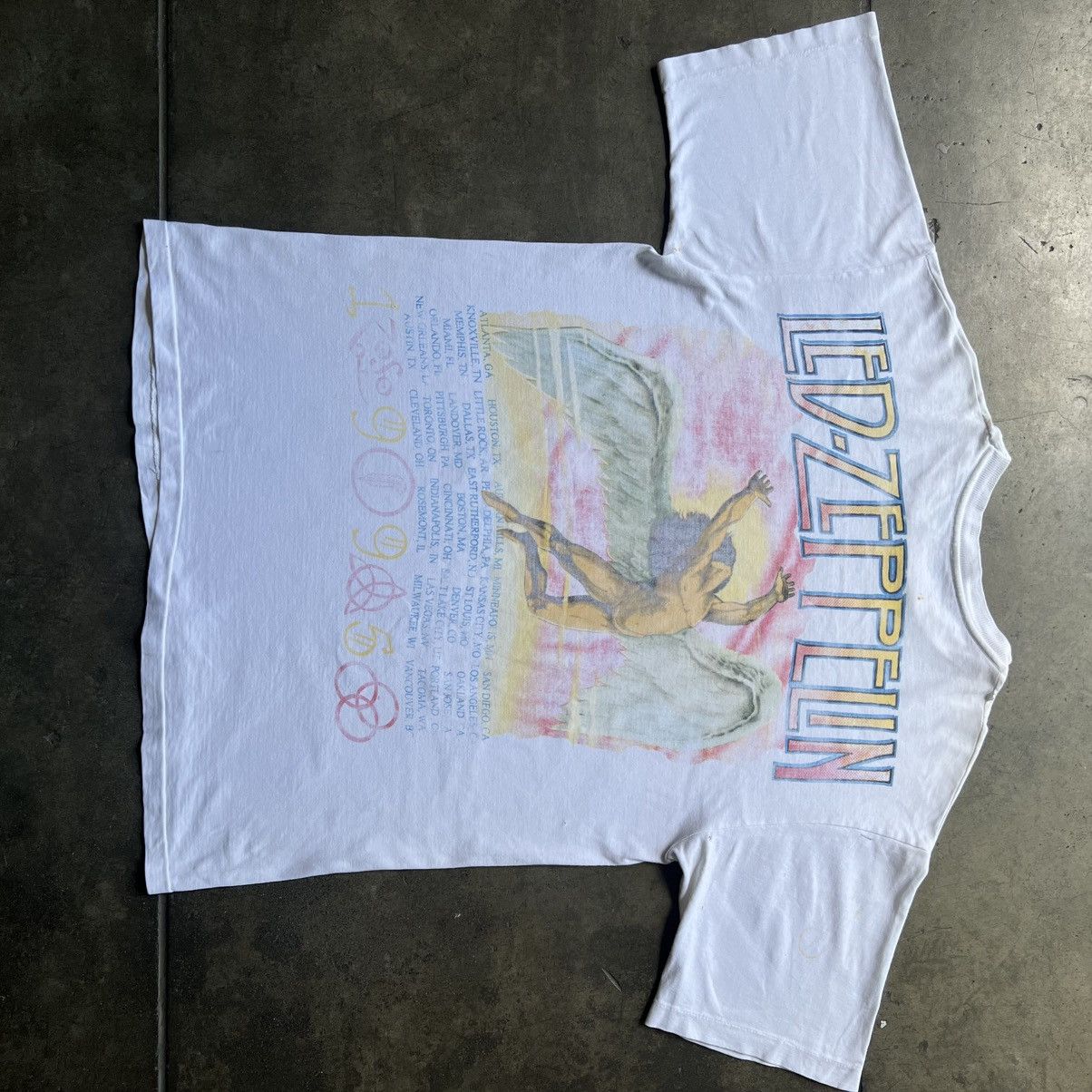 VTG 1995 Led Zeppelin No Quarter Tour Band Tee Shirt
