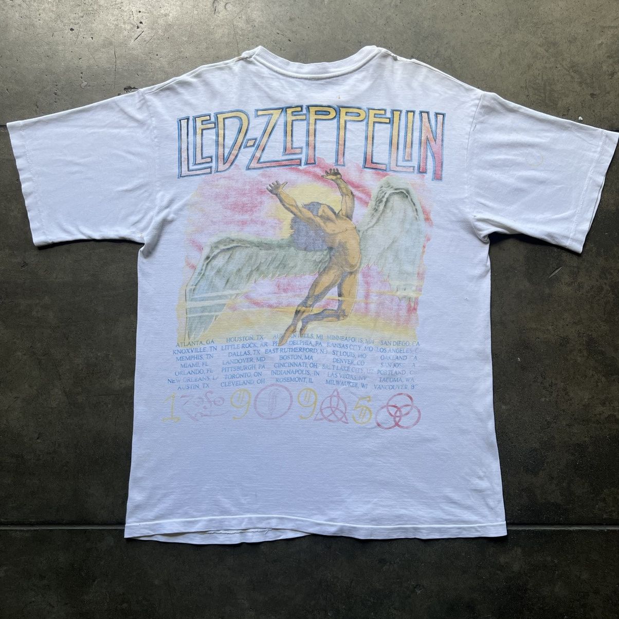 Band Tees × Vintage VTG 1995 Led Zeppelin No Quarter Tour Band Tee Shirt Size US L / EU 52-54 / 3 - 2 Thumbnail