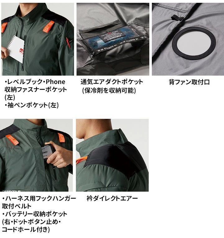 Japanese Brand Burtle Workwear Air Conditioning Work Clothes S/S Jacket Size US L / EU 52-54 / 3 - 22 Thumbnail