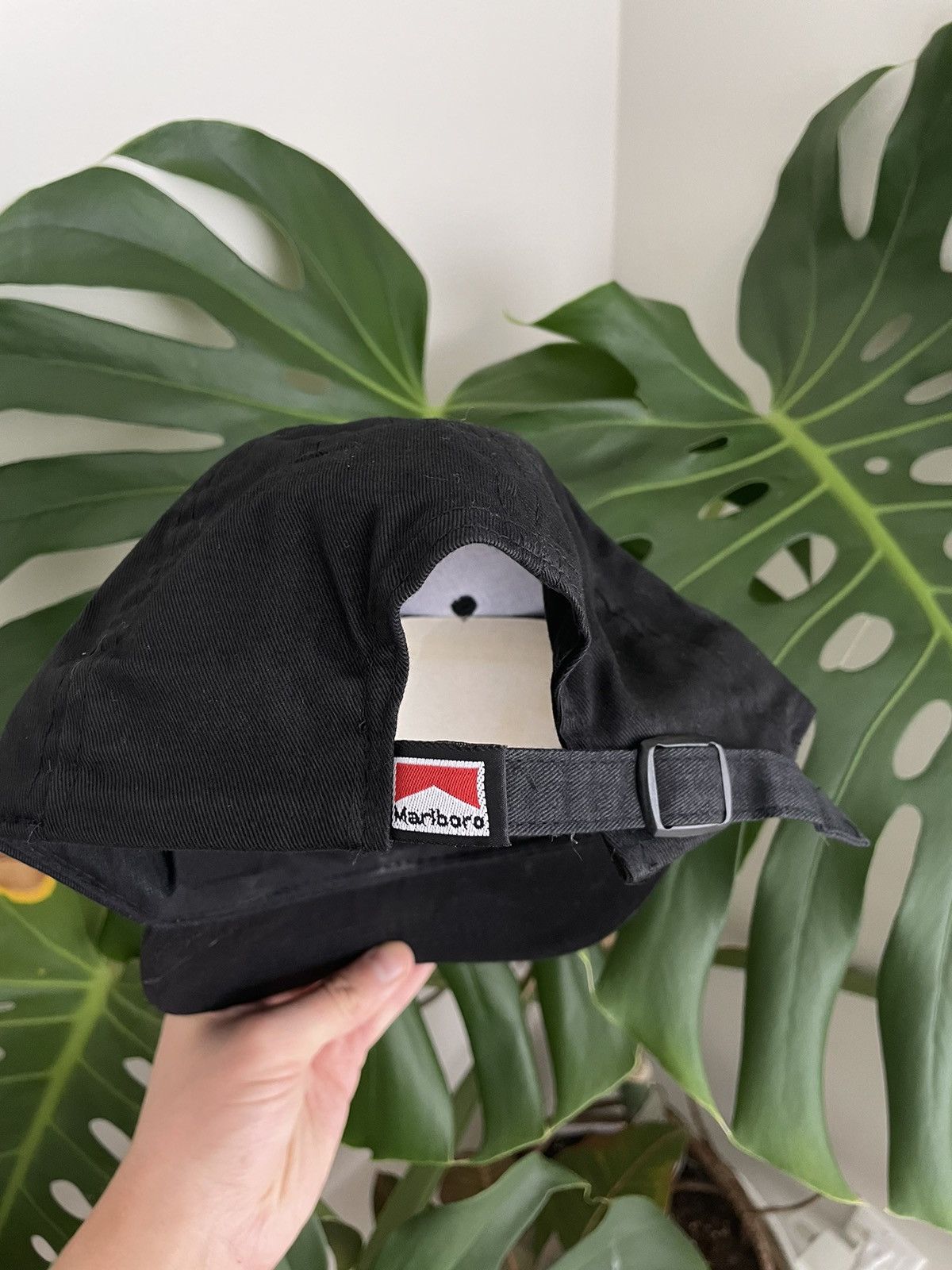 Marlboro × Vintage 🚬 Vintage Marlboro Promo Hat Black Baseball Cap New Size ONE SIZE - 4 Thumbnail
