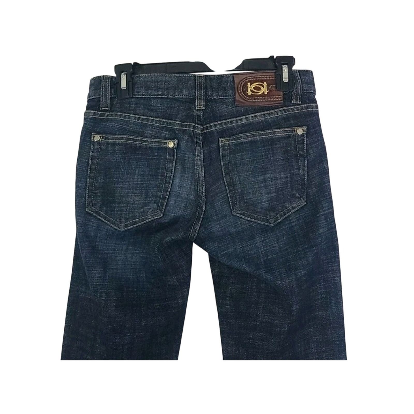 Bebe Bebe Womens Y2K Low Rise Dark Wash Flare Leg Jeans 26 X 31 Size 26" / US 2 / IT 38 - 5 Thumbnail