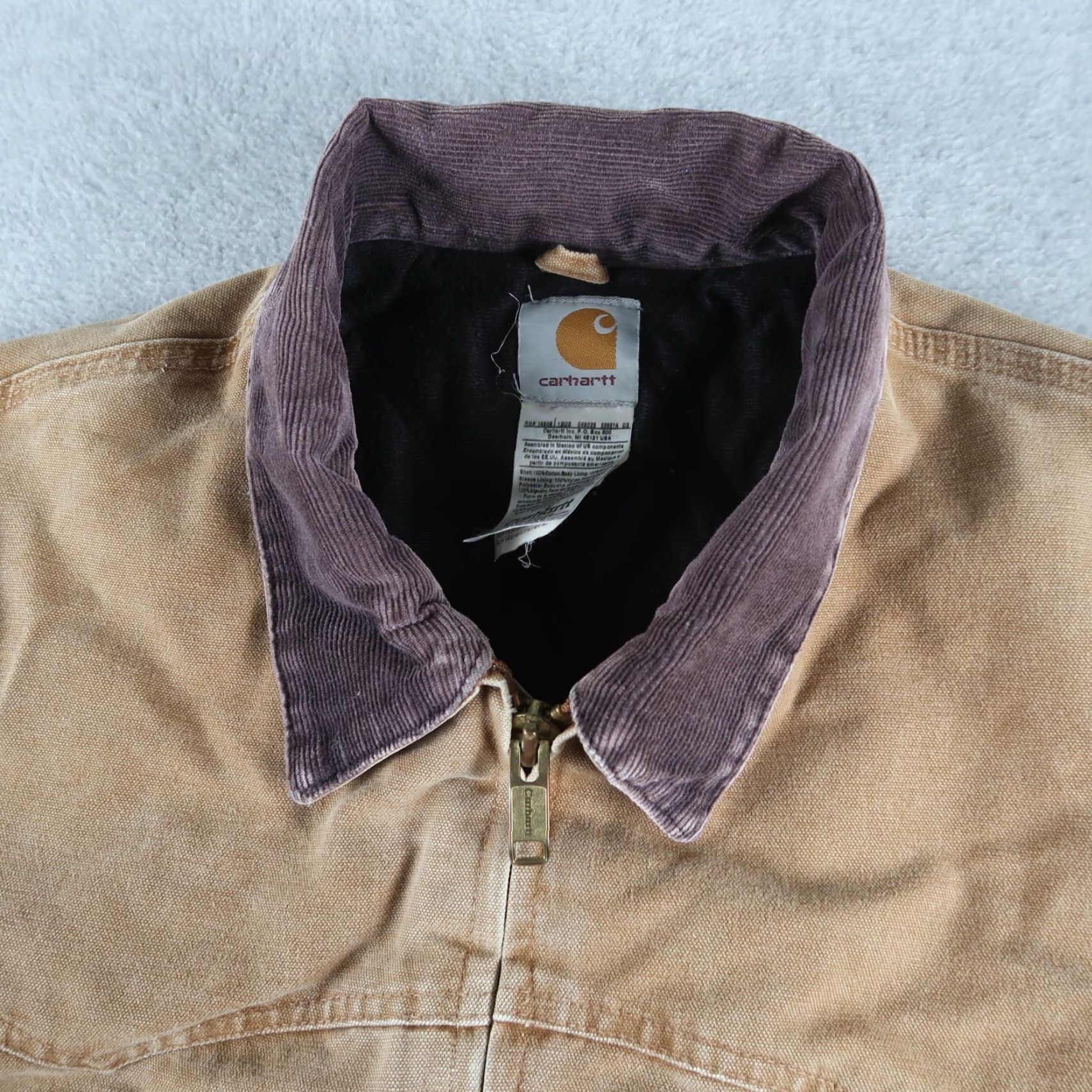 Carhartt VINTAGE Carhartt Santa Fe Quilt Lined Mens 2XL Tall Coat Brown Canvas J14 CML JACKET Bomber Jacket Workwear Winter Size US XXL / EU 58 / 5 - 7 Thumbnail