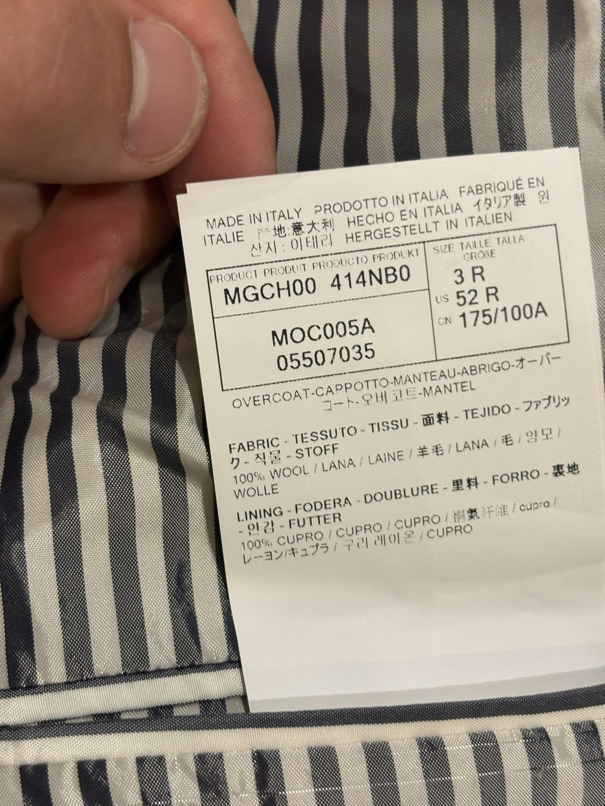 Thom Browne Thom Browne Wool Coat Size US L / EU 52-54 / 3 - 6 Thumbnail