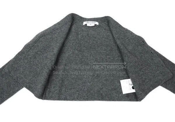 Comme des Garcons Comme des Garcons Gray vintage V-neck knit top Size XS / US 0-2 / IT 36-38 - 8 Thumbnail