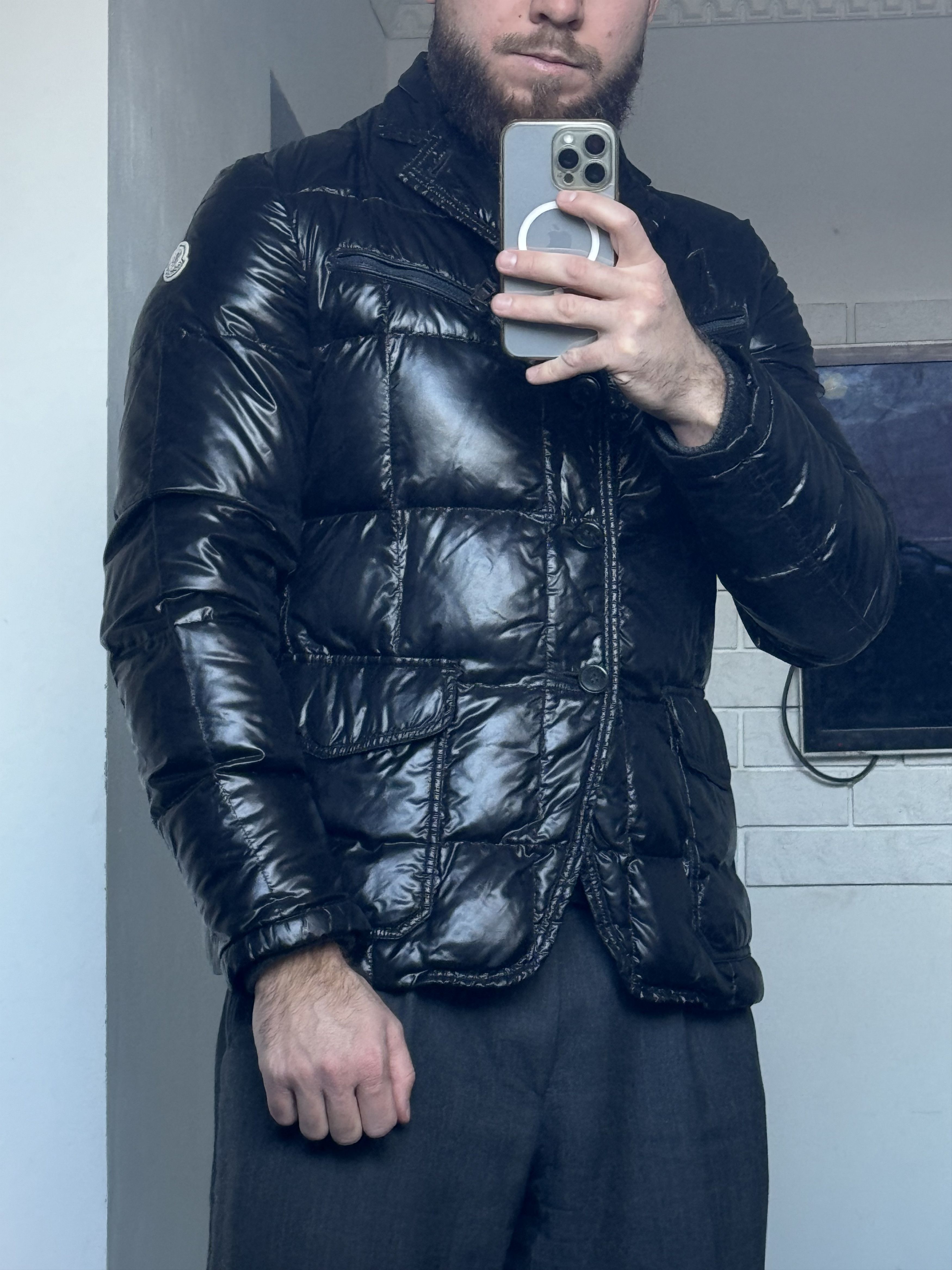 Moncler Moncler Mayenne black puffer jacket Maya Size US M / EU 48-50 / 2 - 2 Thumbnail
