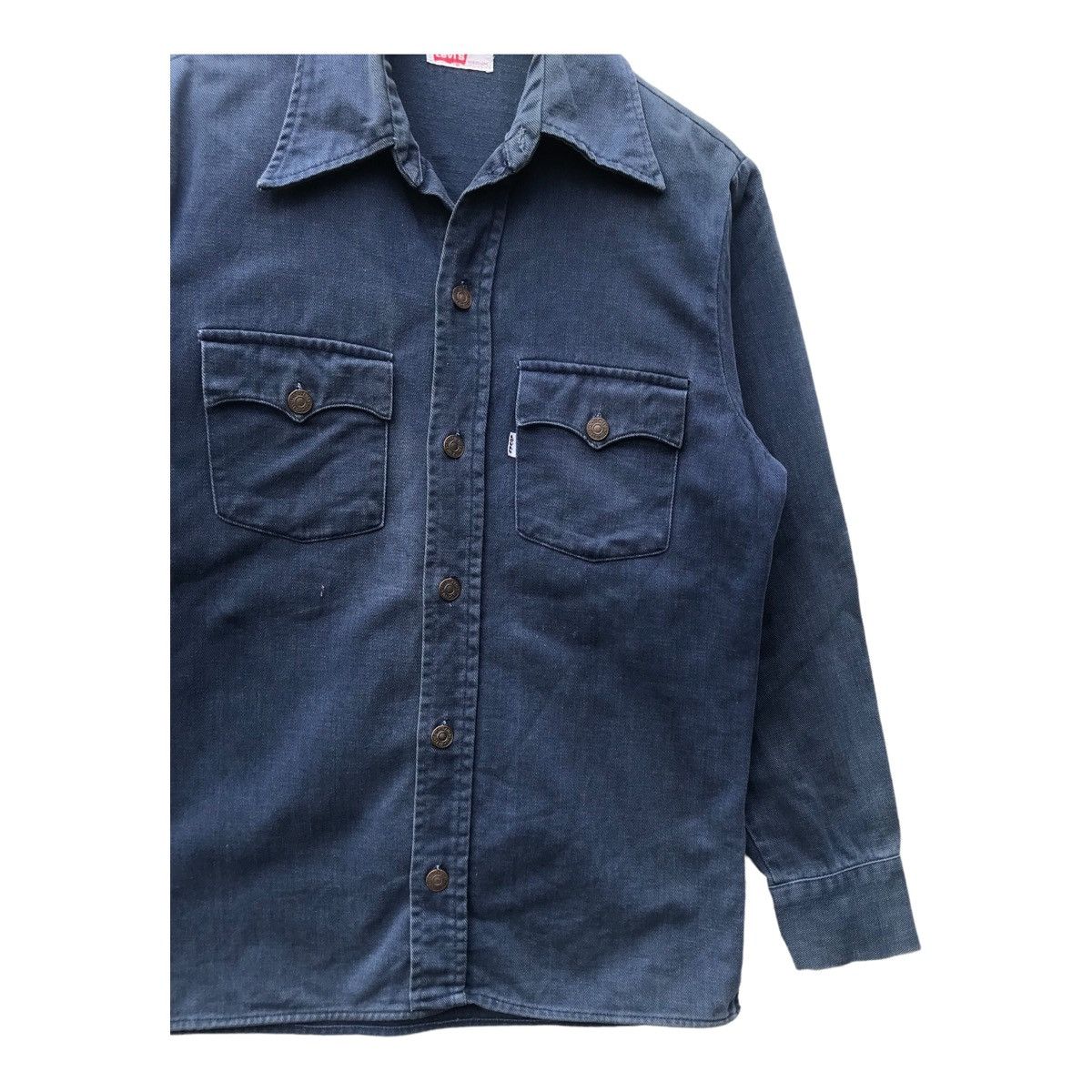 Levi's Vintage Levis Button Ups White Tab Faded Heavy Shirt Size US M / EU 48-50 / 2 - 2 Thumbnail